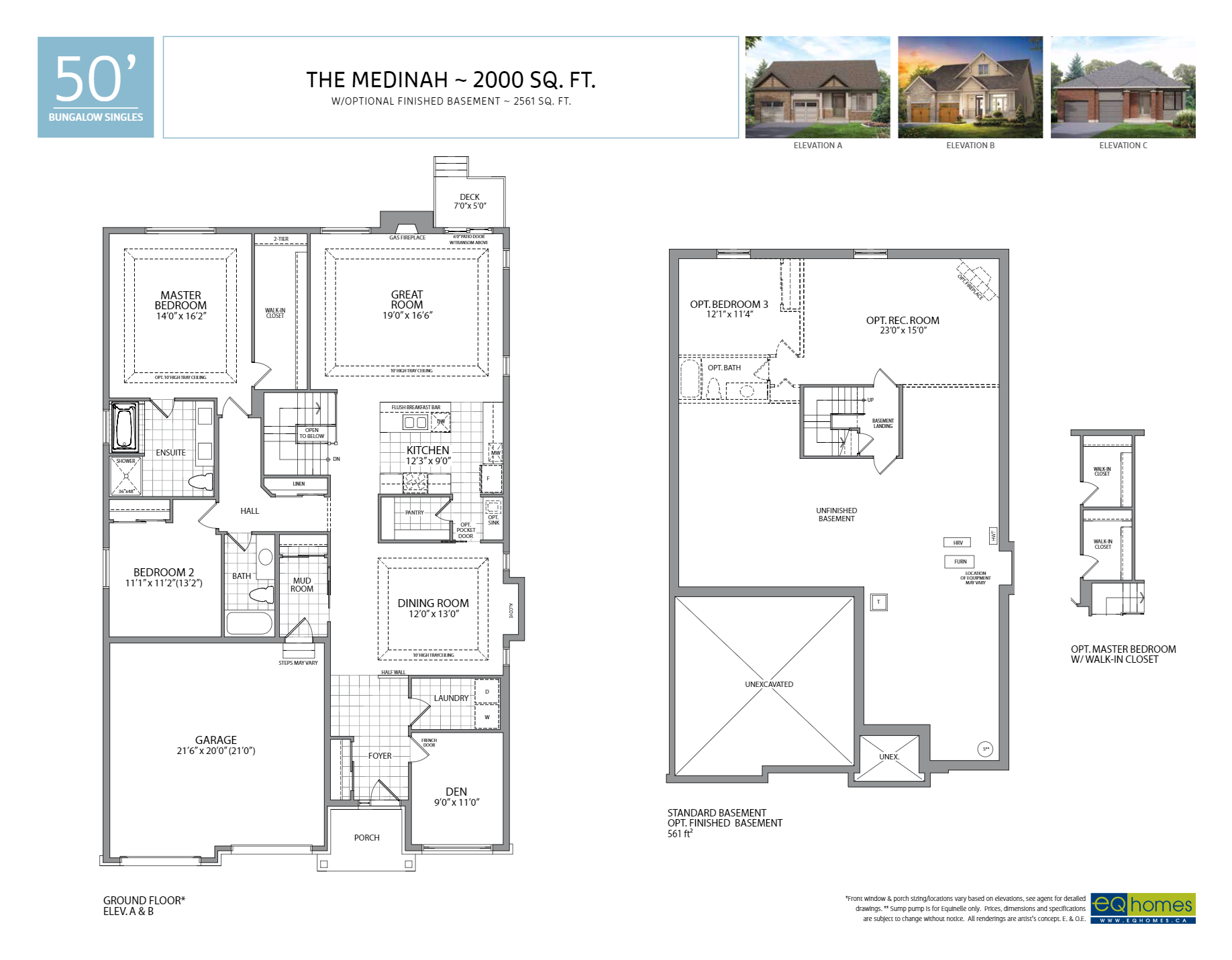 Clarence Crossing The Medinah Floor Plan, ClarenceRockland ON Livabl