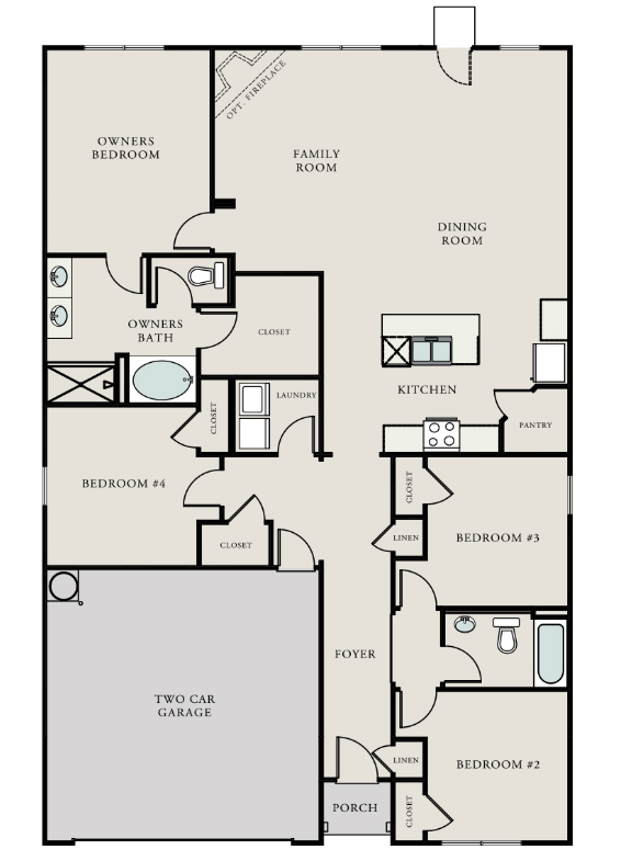 Sims Landing CaliM Floor Plan, Augusta GA Livabl