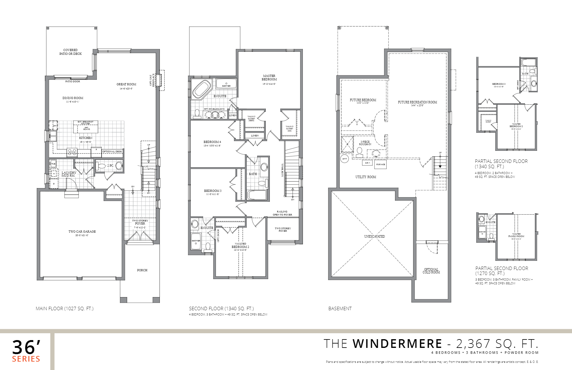 Foxwood Meadow The Windermere Floor Plan, London ON Livabl