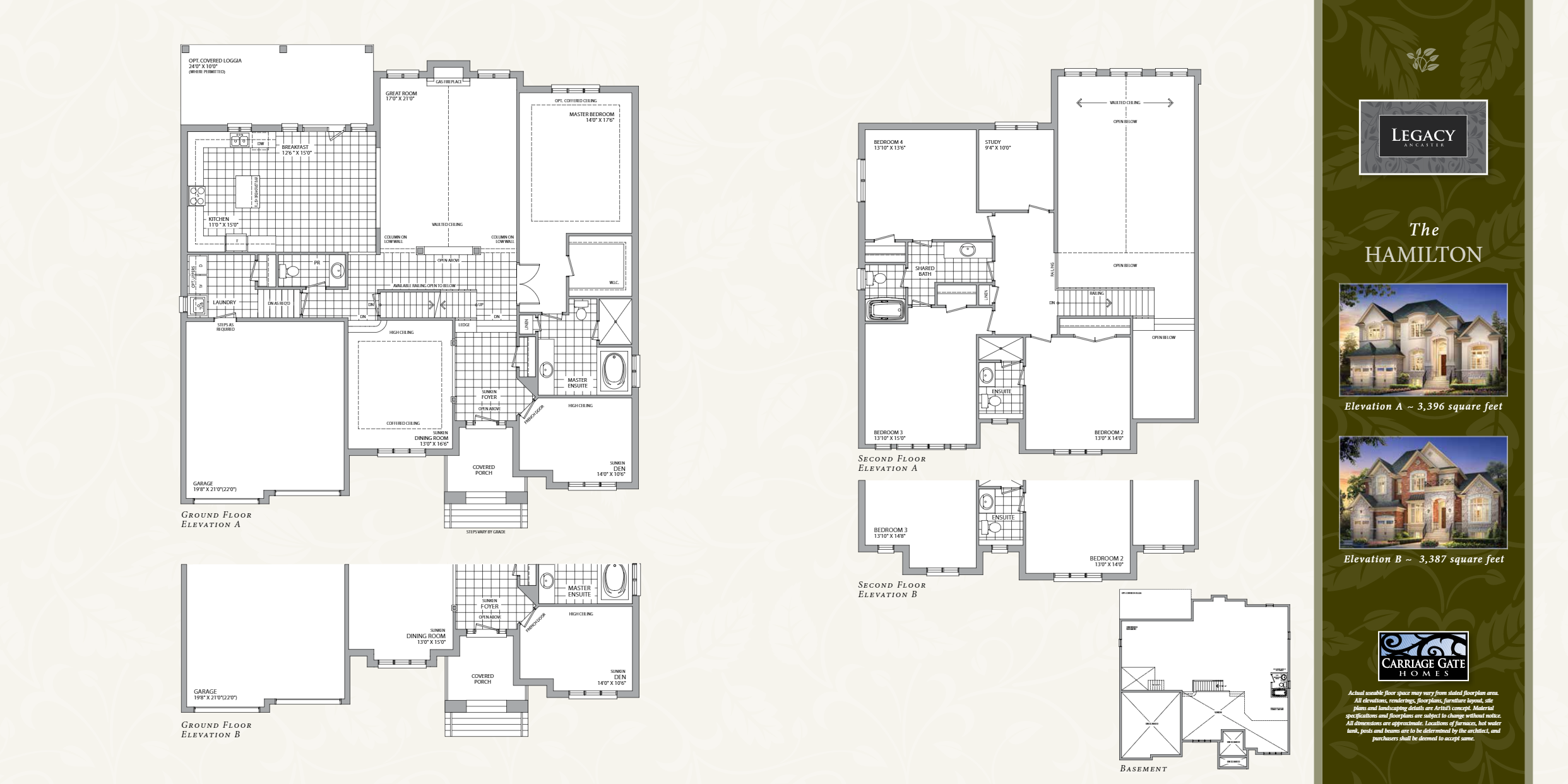 Legacy Ancaster 43 Legacy Lane Floor Plans and Pricing