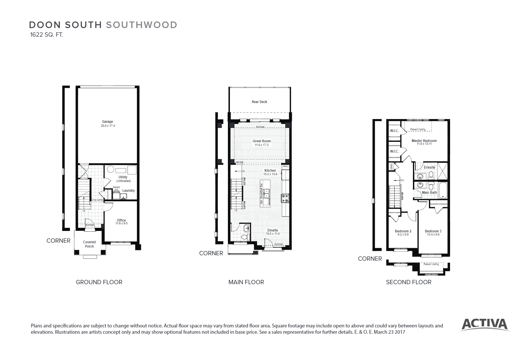 Doon South The Southwood Floor Plan, Kitchener ON Livabl