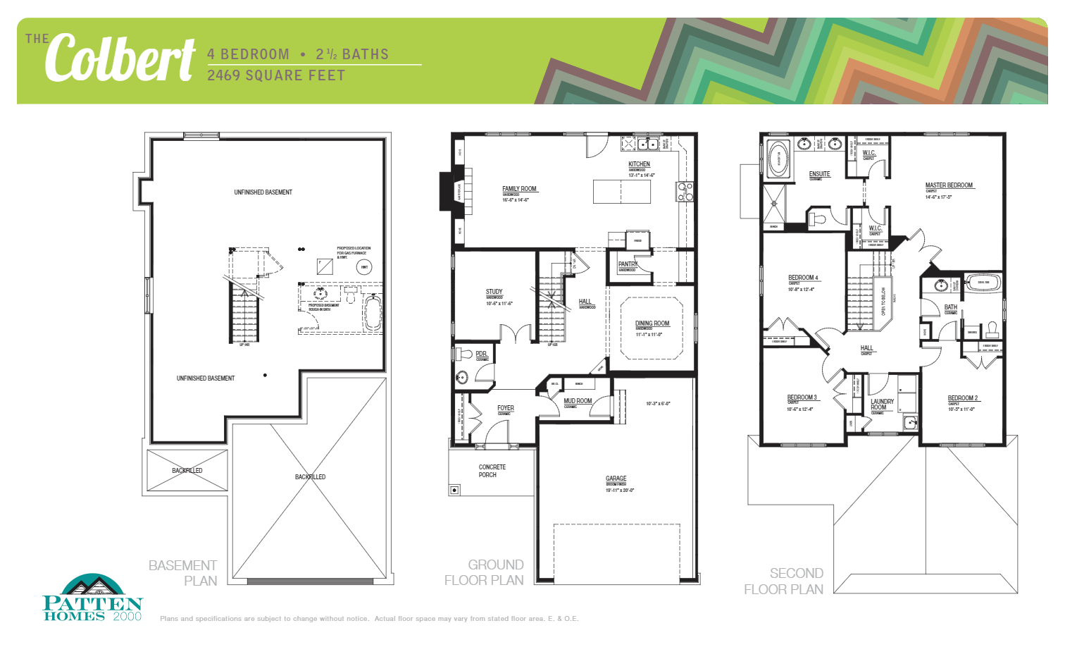 Porter Place Colbert Floor Plan, Ottawa ON Livabl