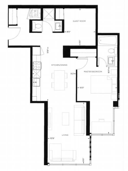 Nord West Condos at Expo City Marconi Floor Plan, Vaughan ON Livabl