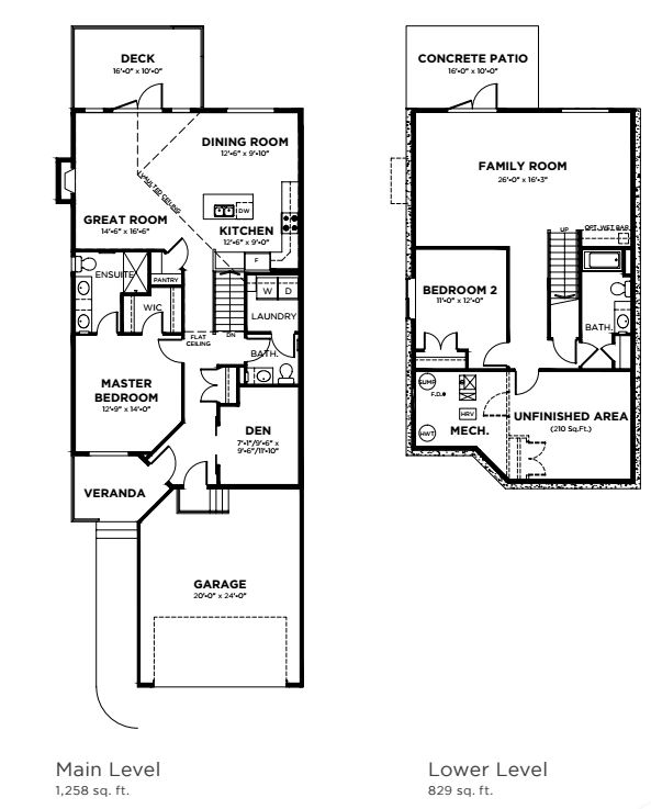 Villas at Park Lot 7 Floor Plans and Pricing