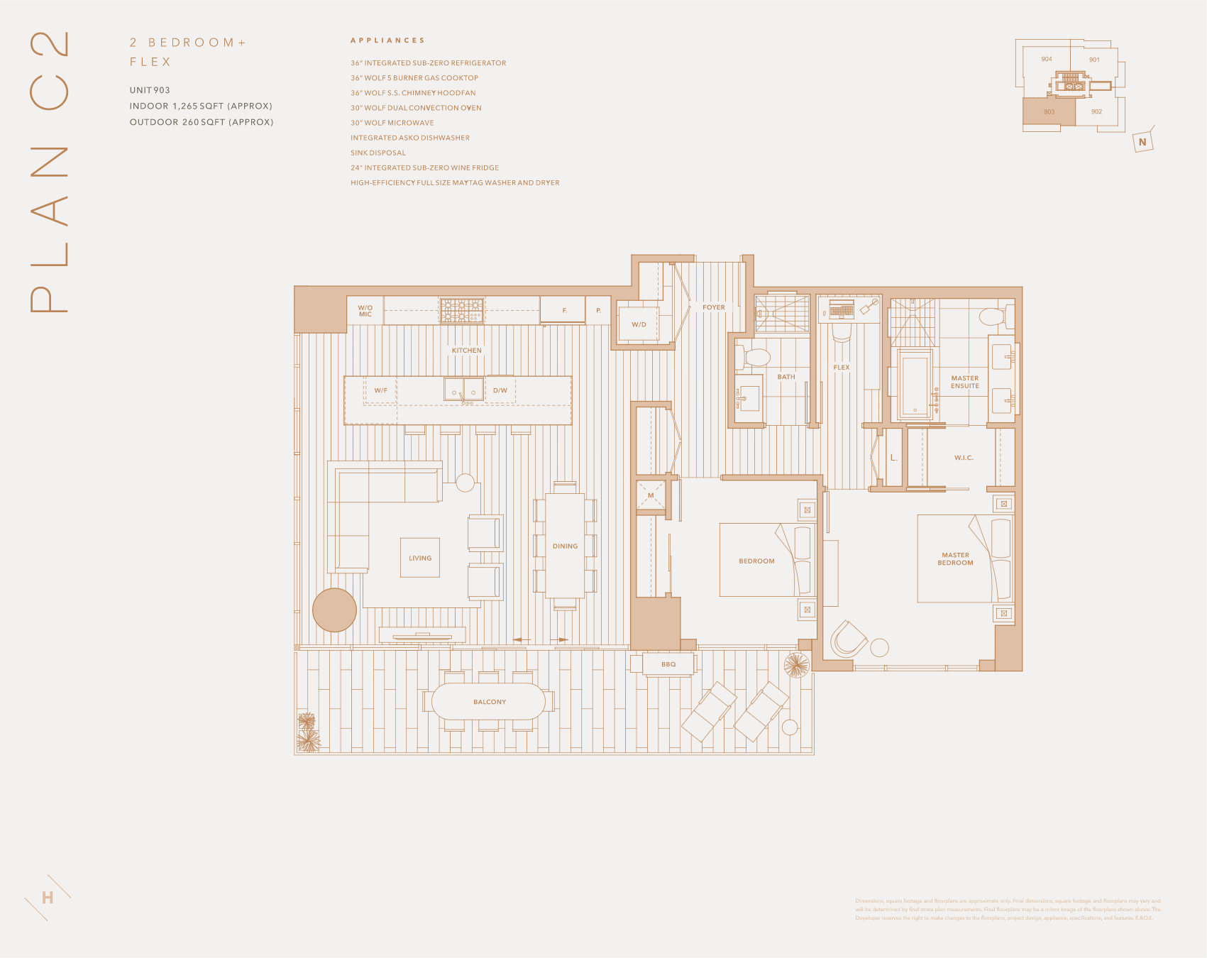 1335 Howe - C2 Floor Plan, Vancouver BC | Livabl