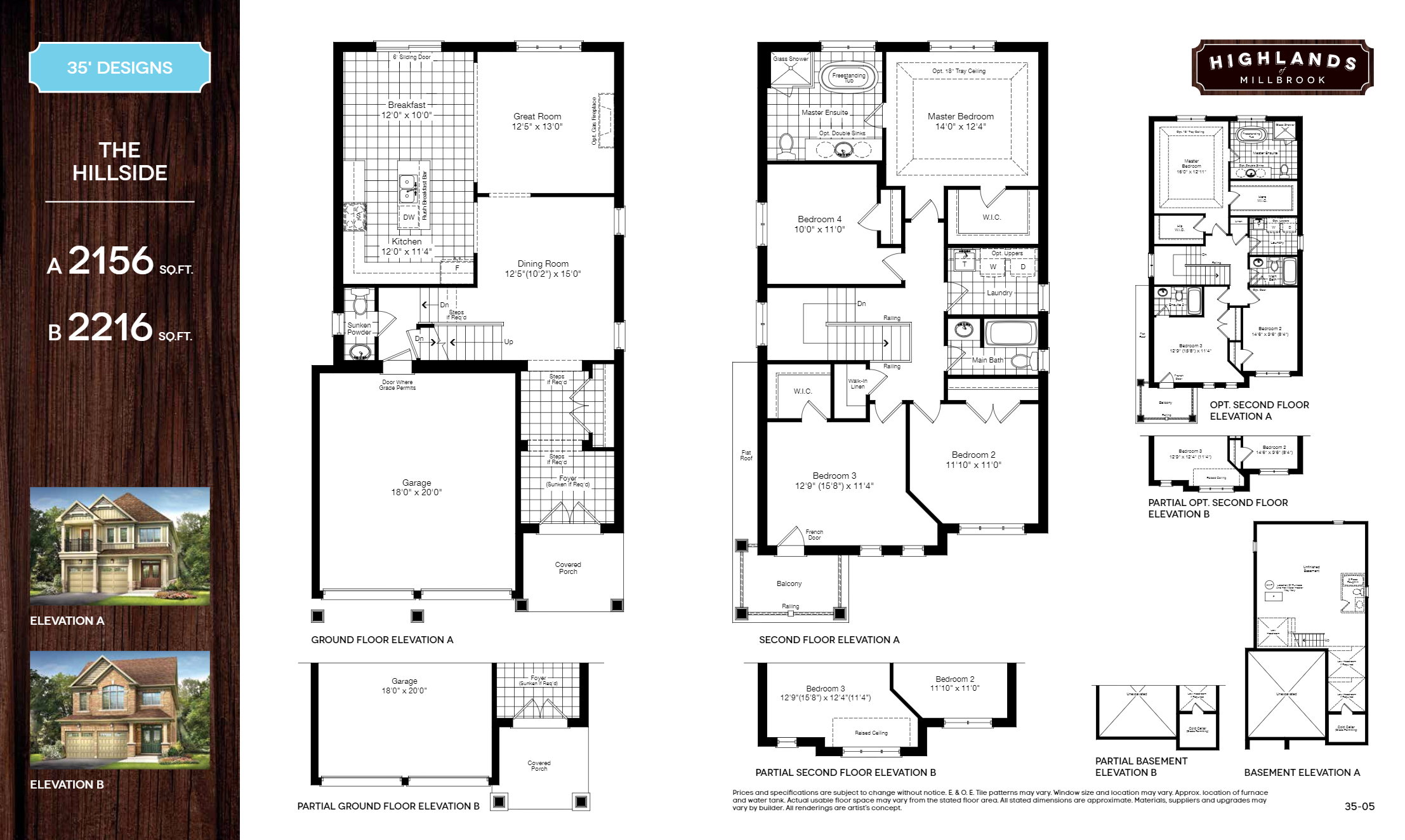 Highlands of Millbrook Phase 1 Hillside Floor Plans and Pricing