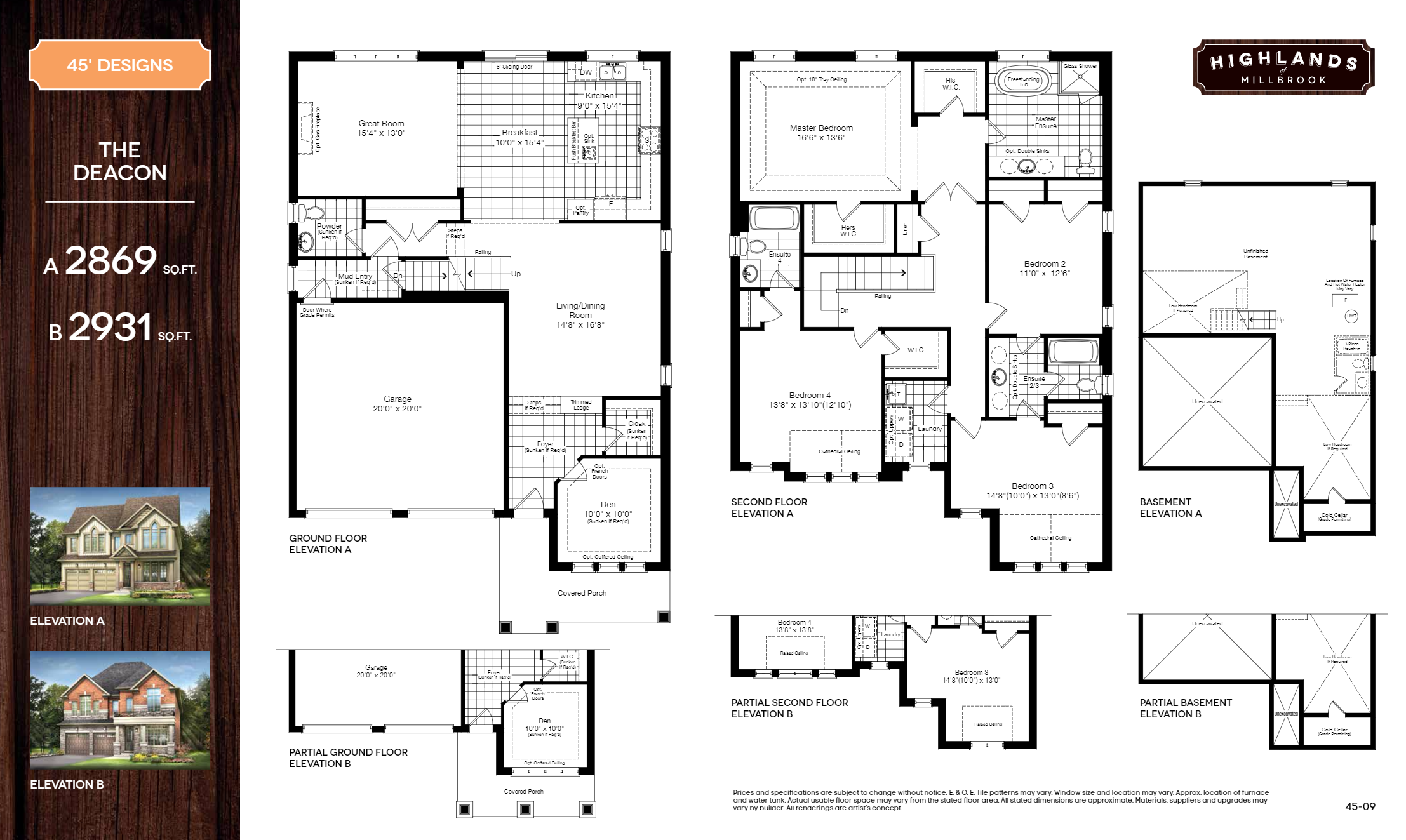 Highlands of Millbrook Phase 1 Deacon Floor Plans and Pricing