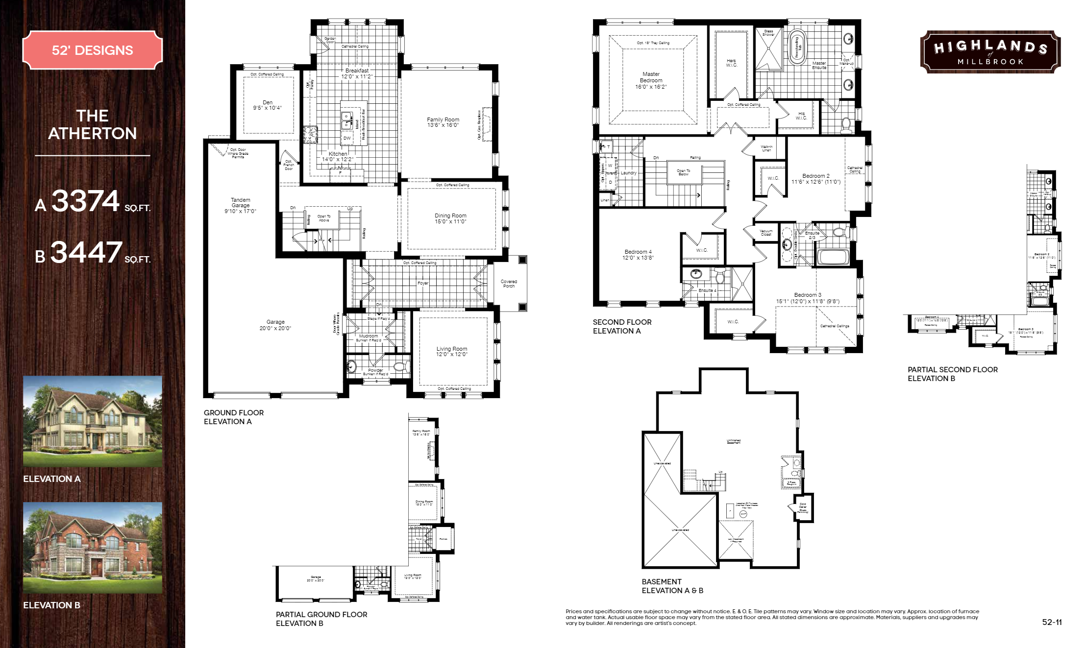 Highlands of Millbrook Phase 1 Atherton Floor Plans and Pricing