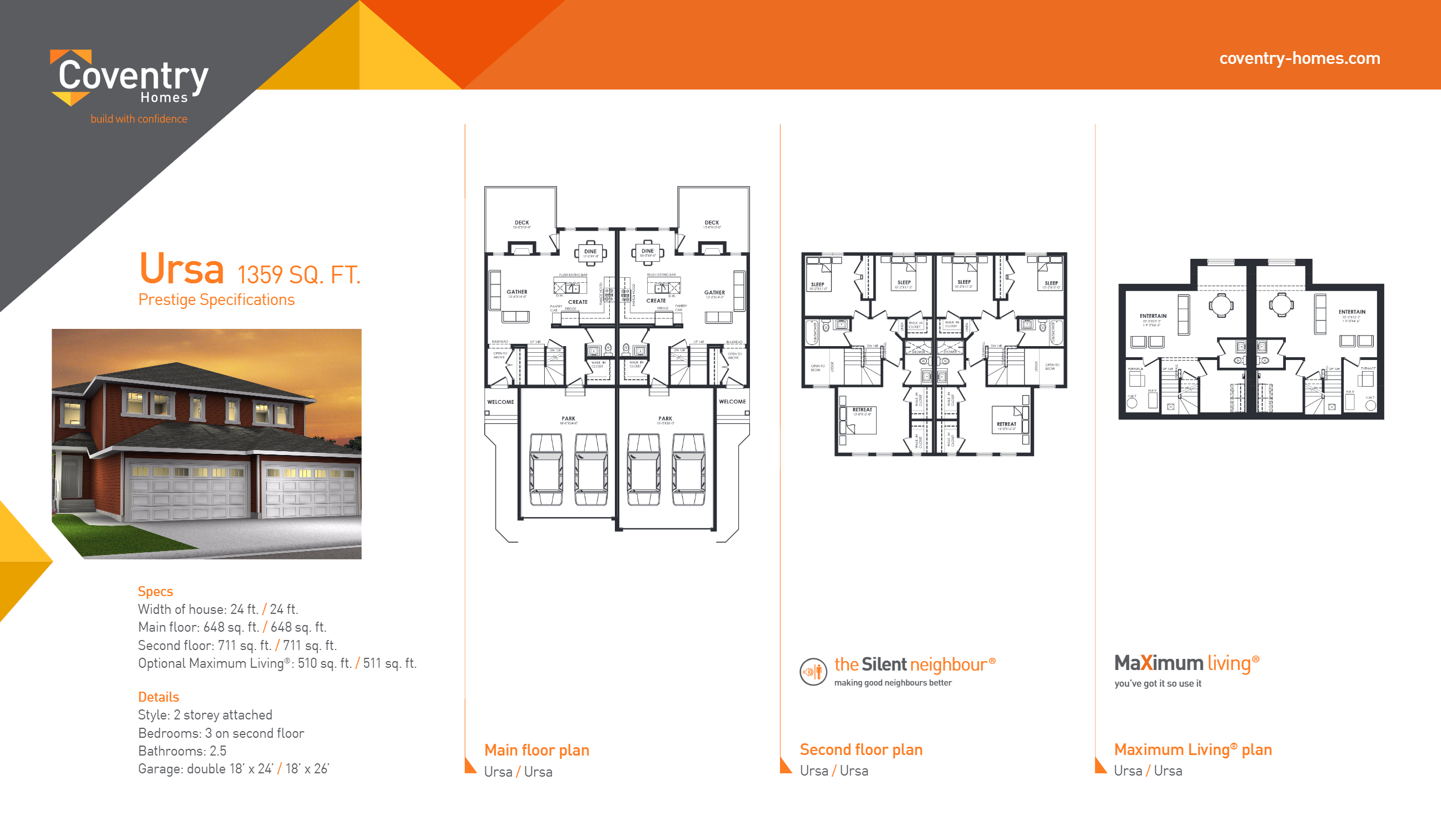 Aurora Ursa Floor Plan, Edmonton AB Livabl