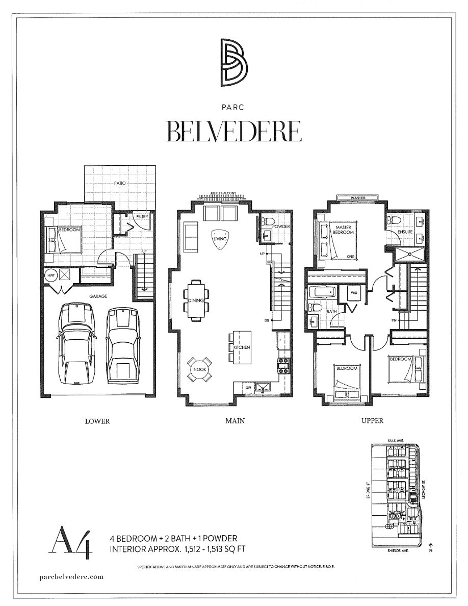 Parc Belvedere A4 Floor Plan, Richmond BC Livabl
