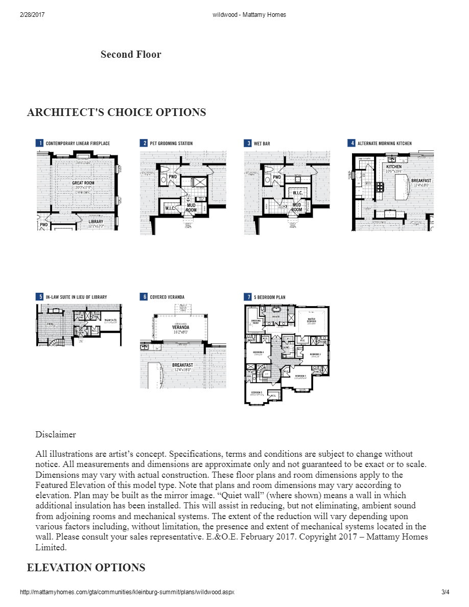 Kleinburg Summit Wildwood Floor Plans and Pricing