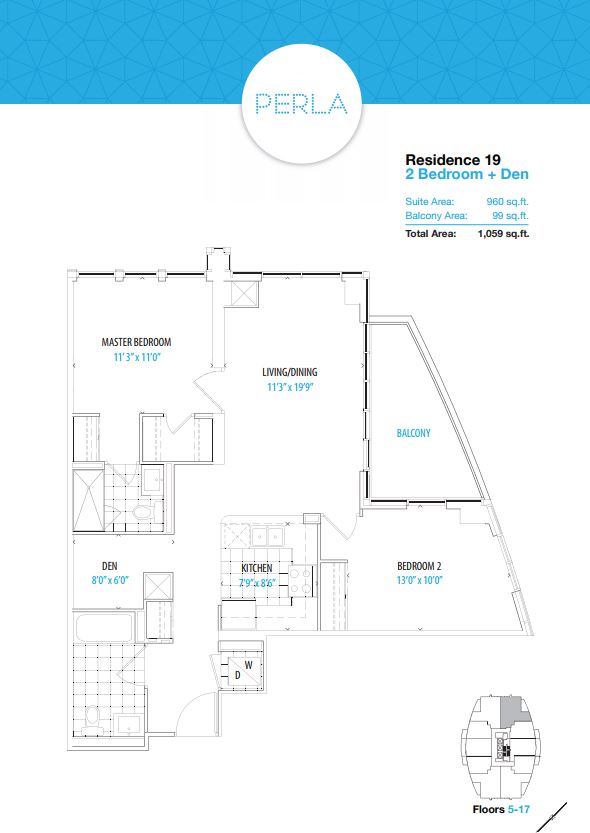 Floor plan of Typical Residence 19