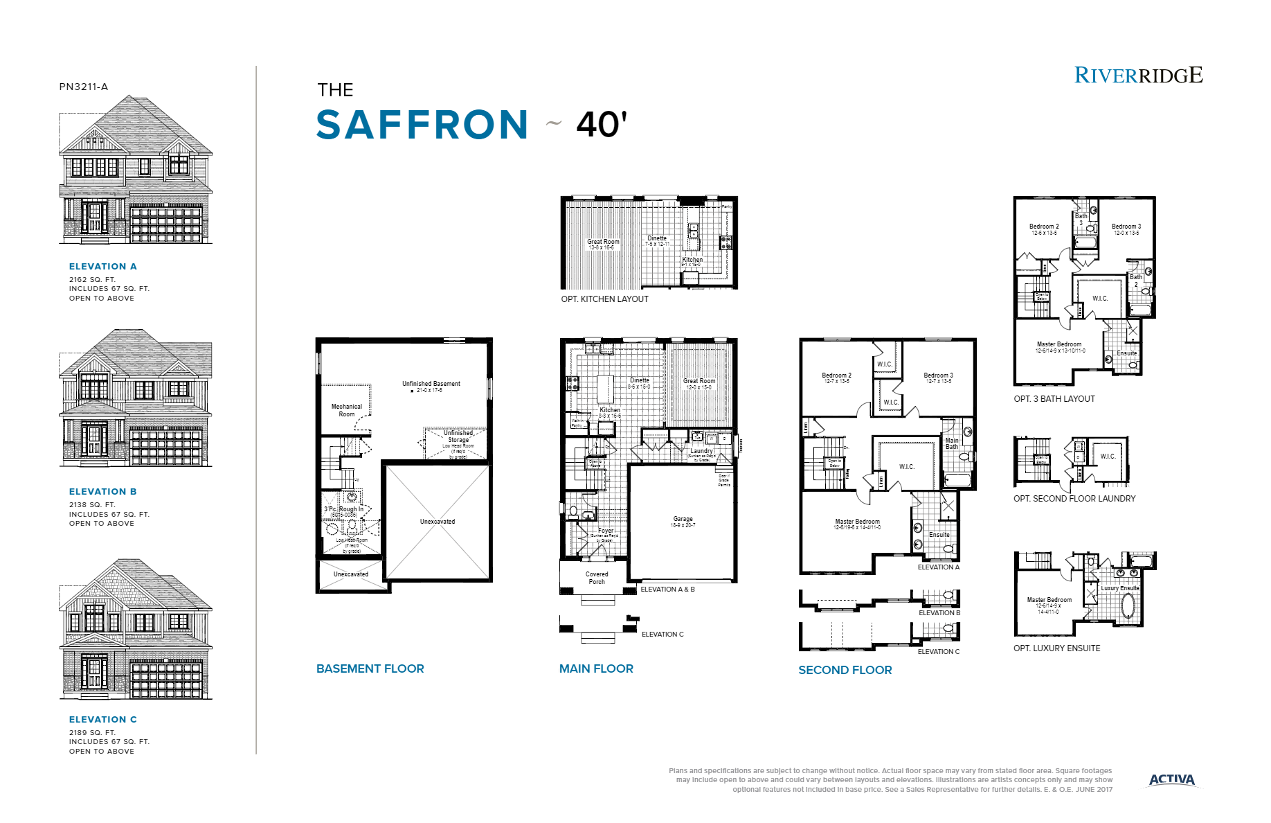 River Ridge The Saffron Floor Plans and Pricing