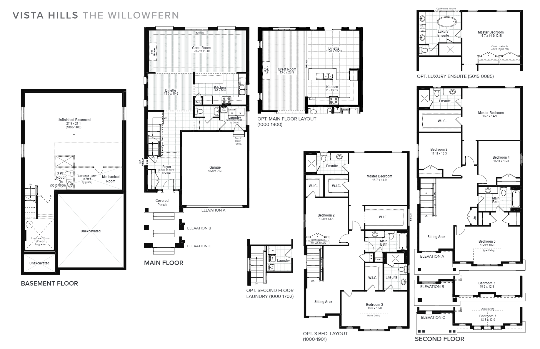 Vista Hills The Willowfern Floor Plan, Waterloo ON Livabl