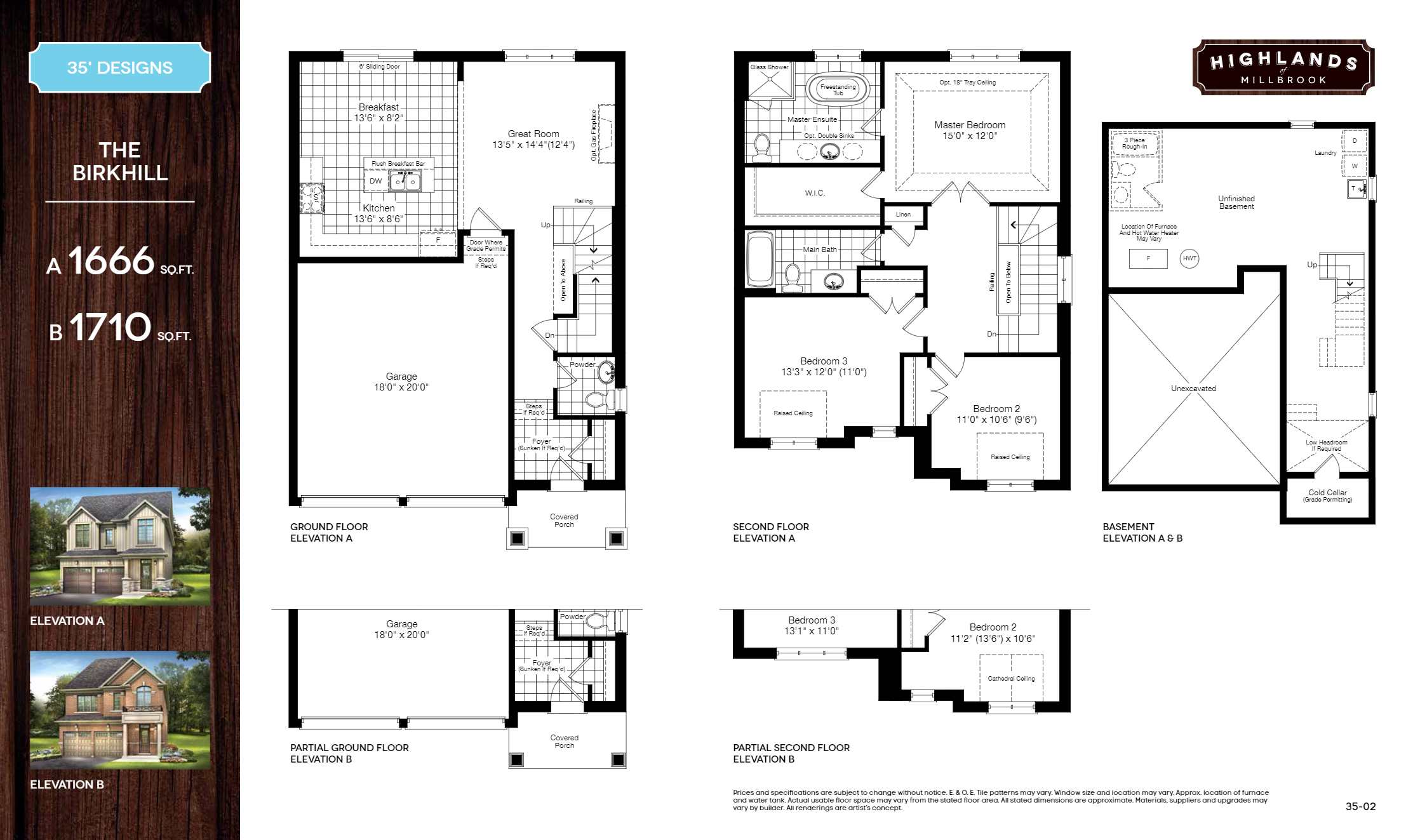 Highlands of Millbrook Phase 2 Birkhill Floor Plans and Pricing