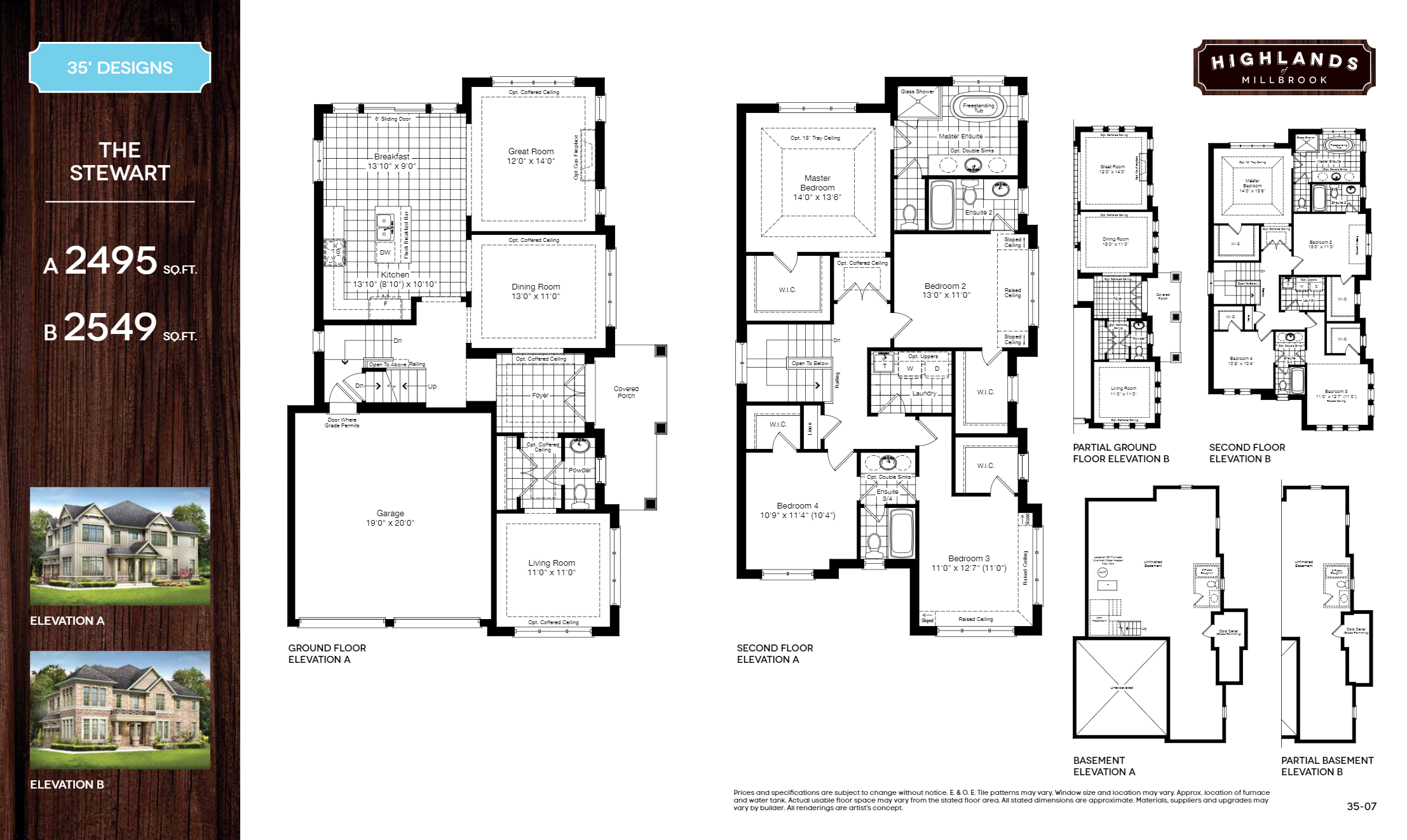 Highlands of Millbrook Phase 2 Stewart Floor Plans and Pricing