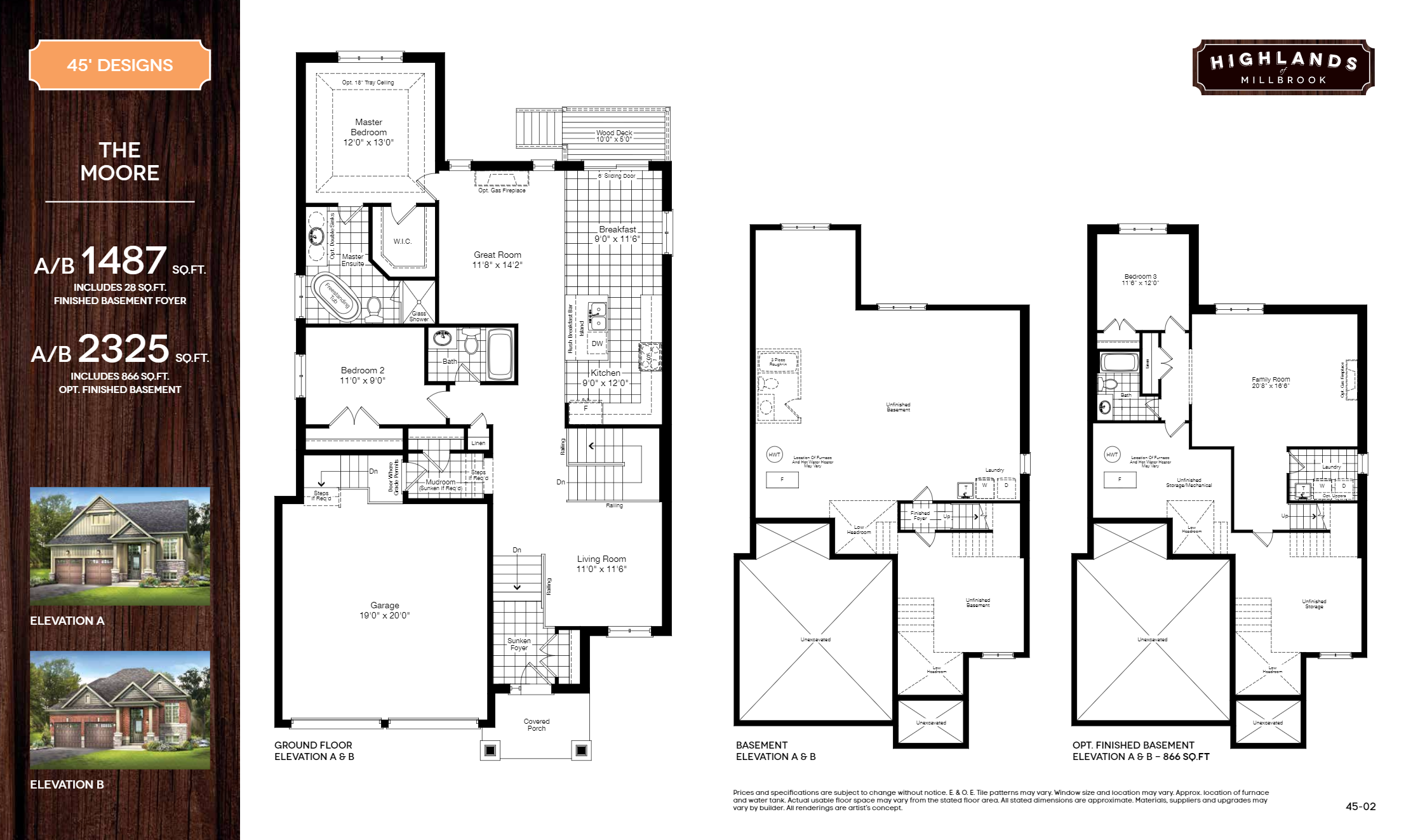 Highlands of Millbrook Phase 2 Moore Floor Plans and Pricing
