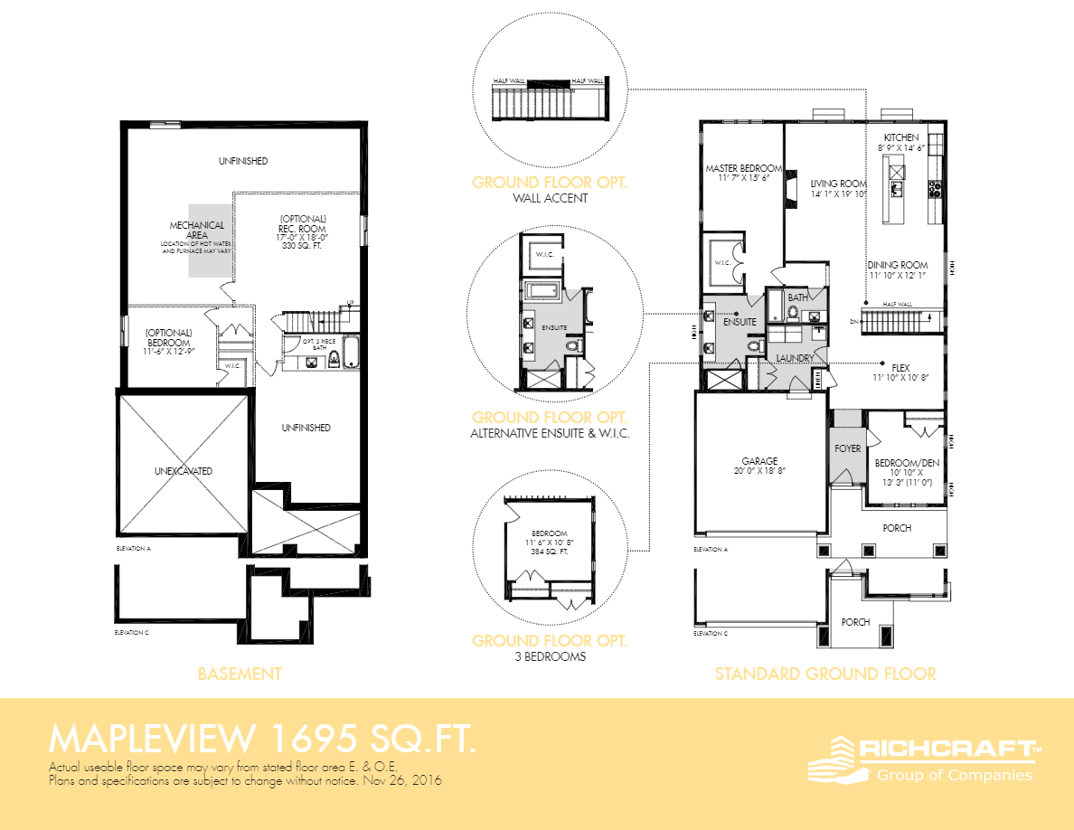 Bradley Commons Mapleview Floor Plan, Ottawa ON Livabl