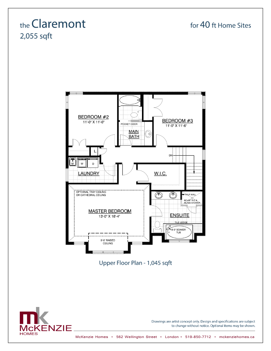 Harrisview The Claremont "A" Version Floor Plans and Pricing