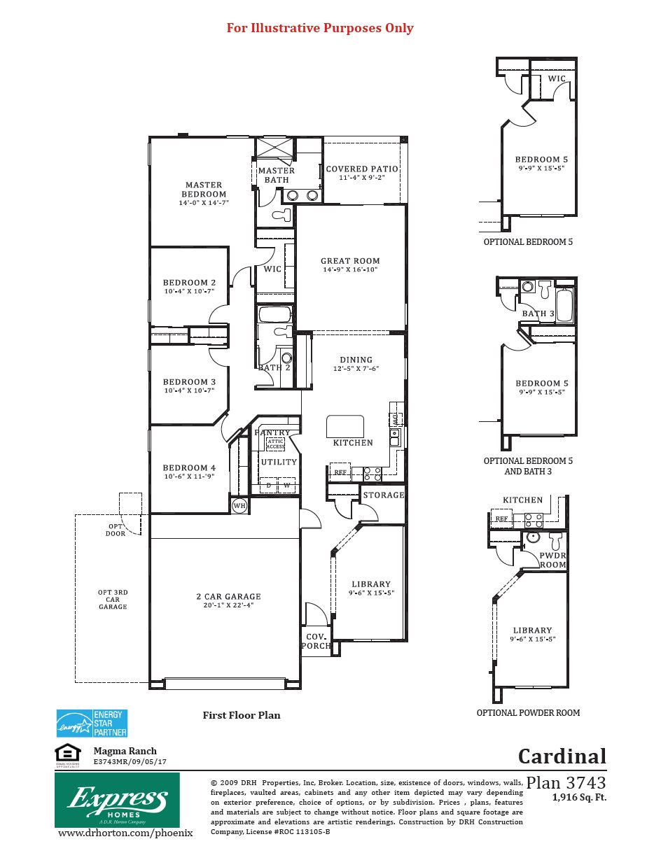 Magma Ranch Cardinal Floor Plans and Pricing