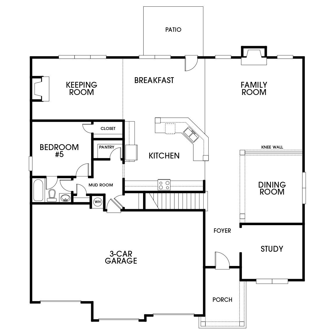 Turnberry floor plan at Hidden Creek in Grovetown, GA