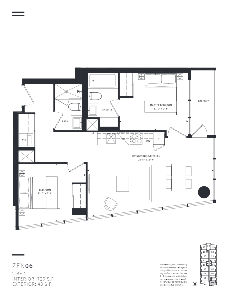 ZEN King West Zen 06 Floor Plans and Pricing