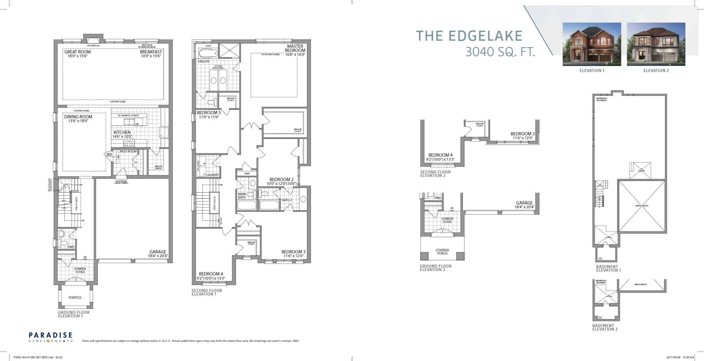 Whitby Meadows The Edgelake Floor Plan, Whitby ON Livabl