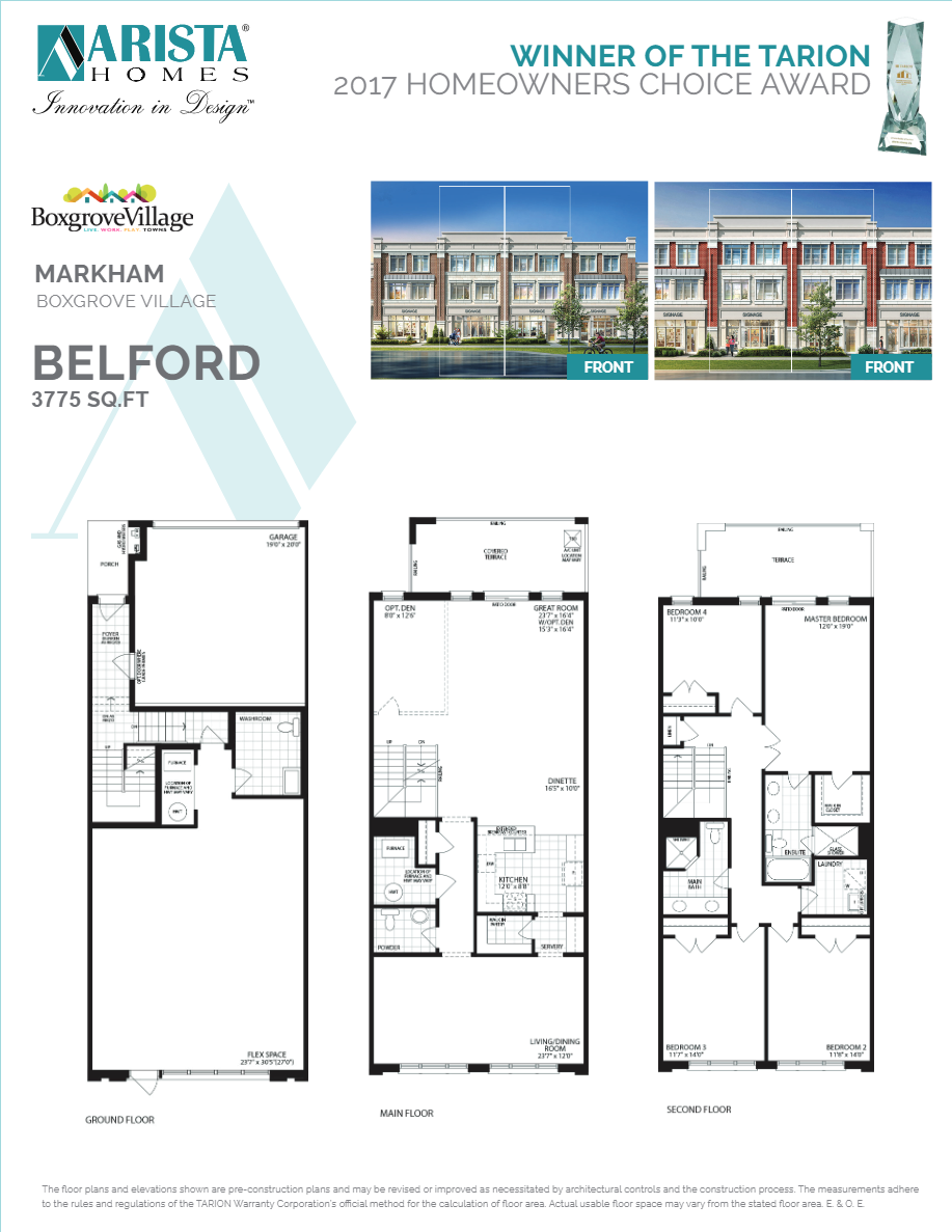 Boxgrove Village Belford Floor Plans and Pricing