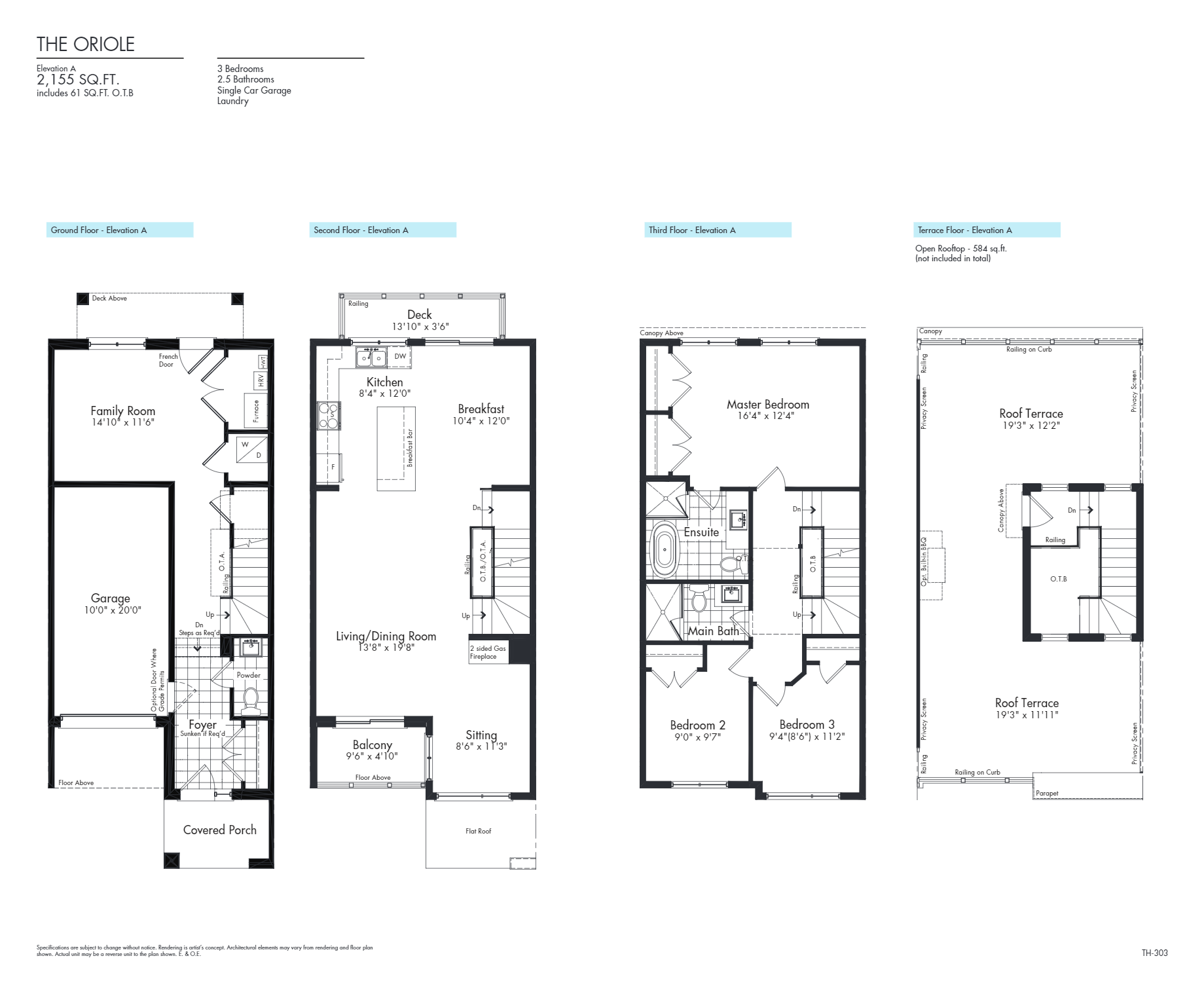 Oak Bay The Oriole Floor Plan, Bay ON Livabl