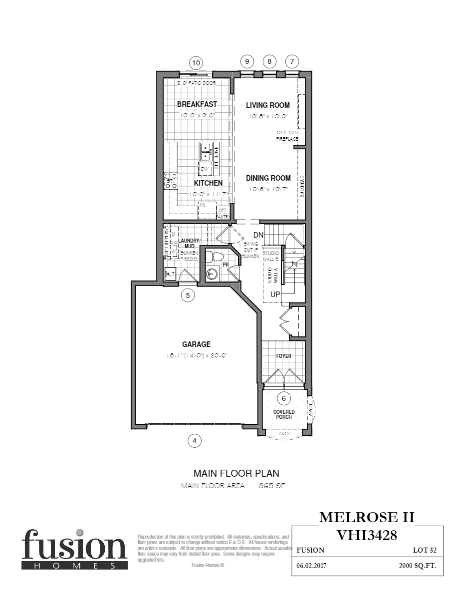 Vista Hills by Fusion Homes The Melrose II A Floor Plans and Pricing