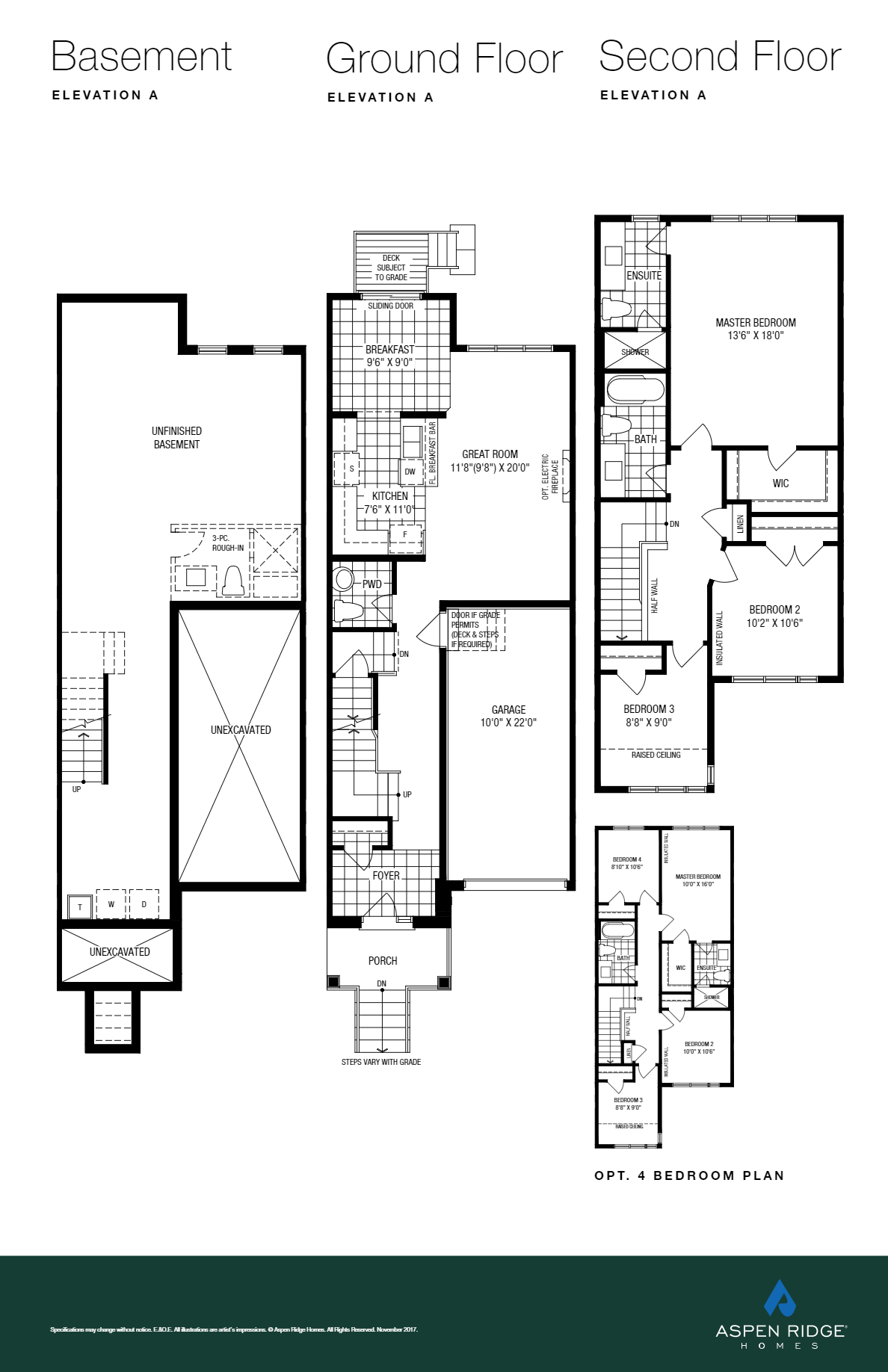 Stayner West TH5 (OPT.) Floor Plans and Pricing