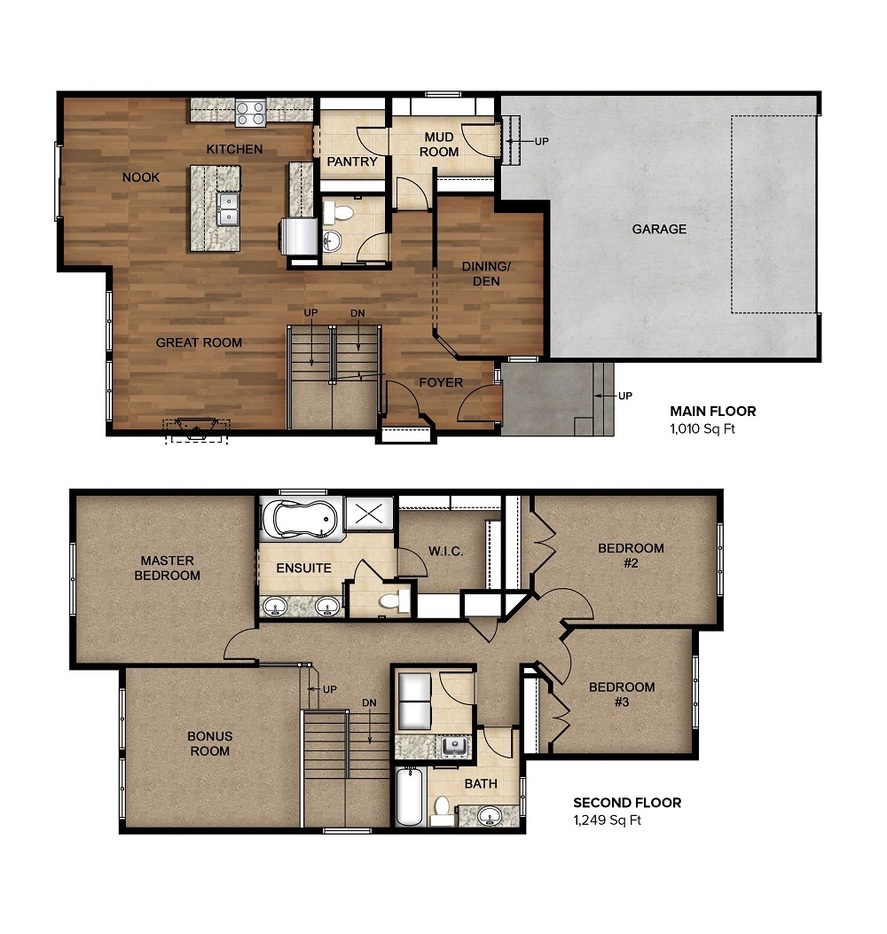 Aurora Bridgeport II Floor Plan, Edmonton AB Livabl