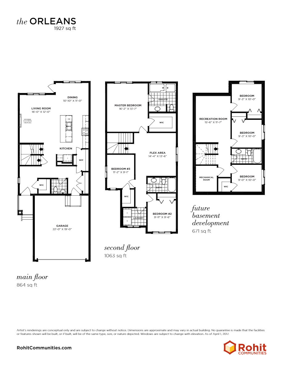 Ridgecrest at Glenridding Ravine Orleans Floor Plans and Pricing