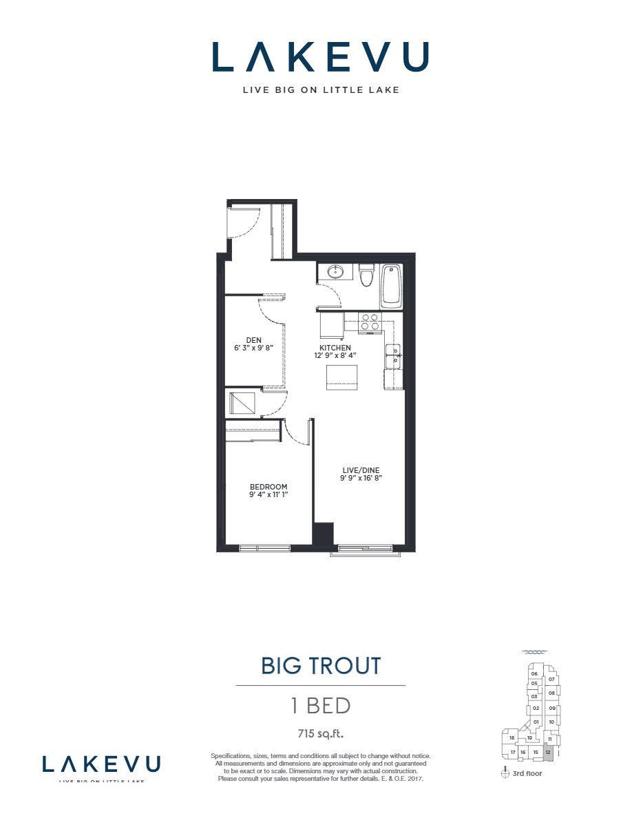 Lakevu Condos Phase 1 Big Trout Floor Plans and Pricing