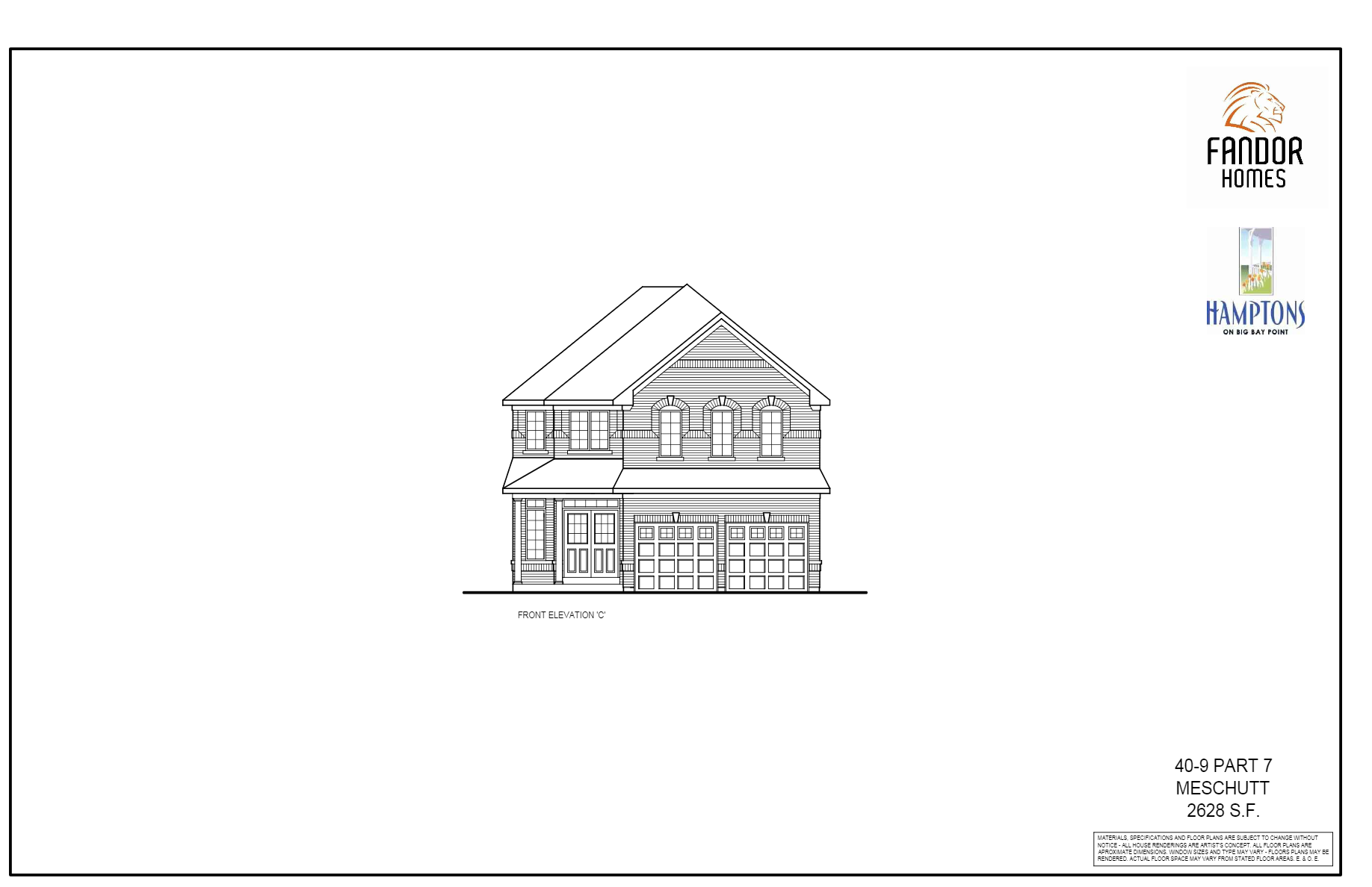 Hamptons on Big Bay Point ENCORE Meschutt Floor Plans and Pricing