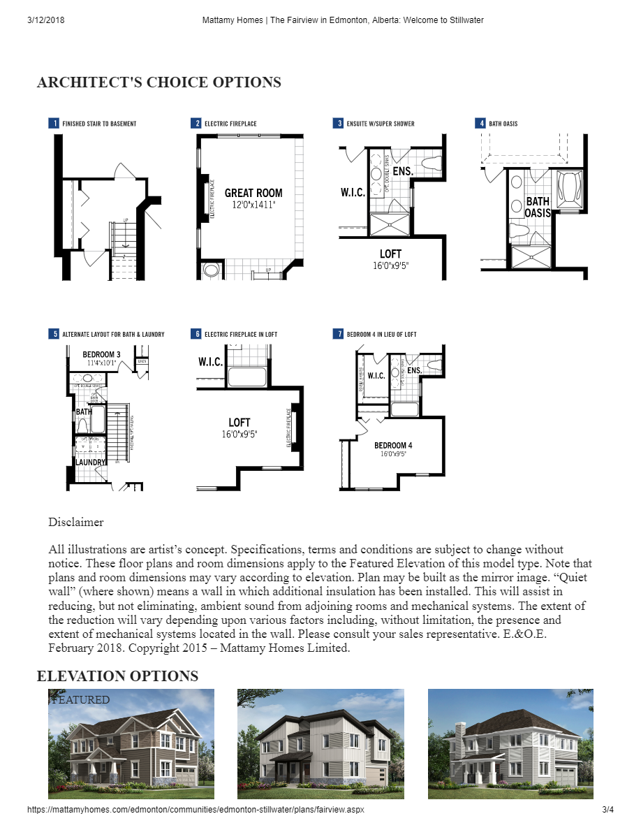 Stillwater by Mattamy Homes Rimbey Floor Plan, Edmonton AB Livabl