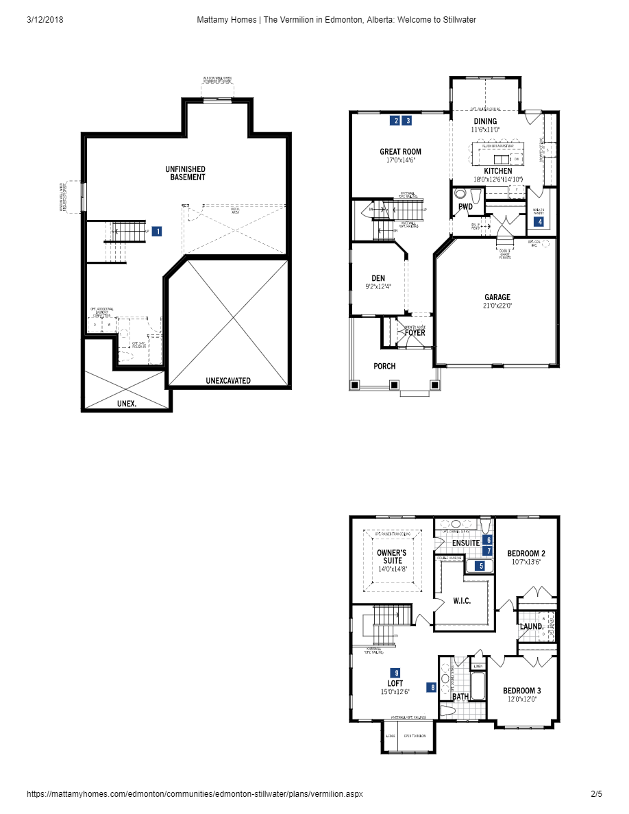 Stillwater by Mattamy Homes Vermilion Floor Plan, Edmonton AB Livabl