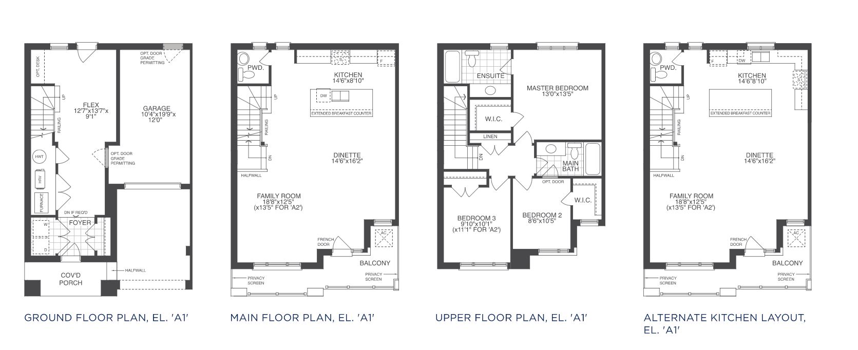 Marshall Homes Altona Towns Hemlock Floor Plan, Pickering ON Livabl