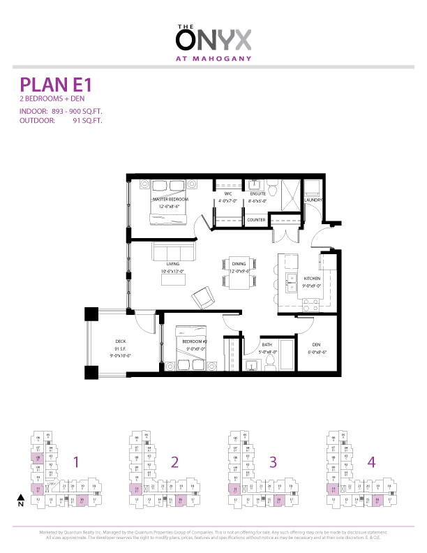 The Onyx at Mahogany E1 Floor Plan, Abbotsford BC Livabl