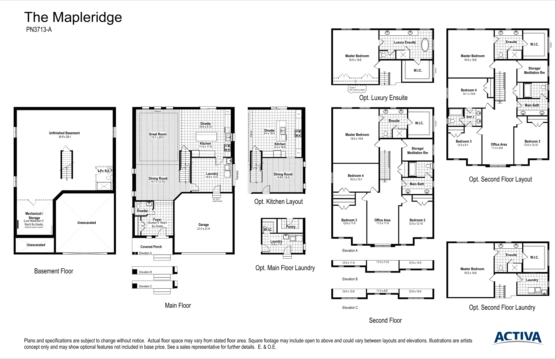 Doon South The Mapleridge Floor Plan, Kitchener ON Livabl