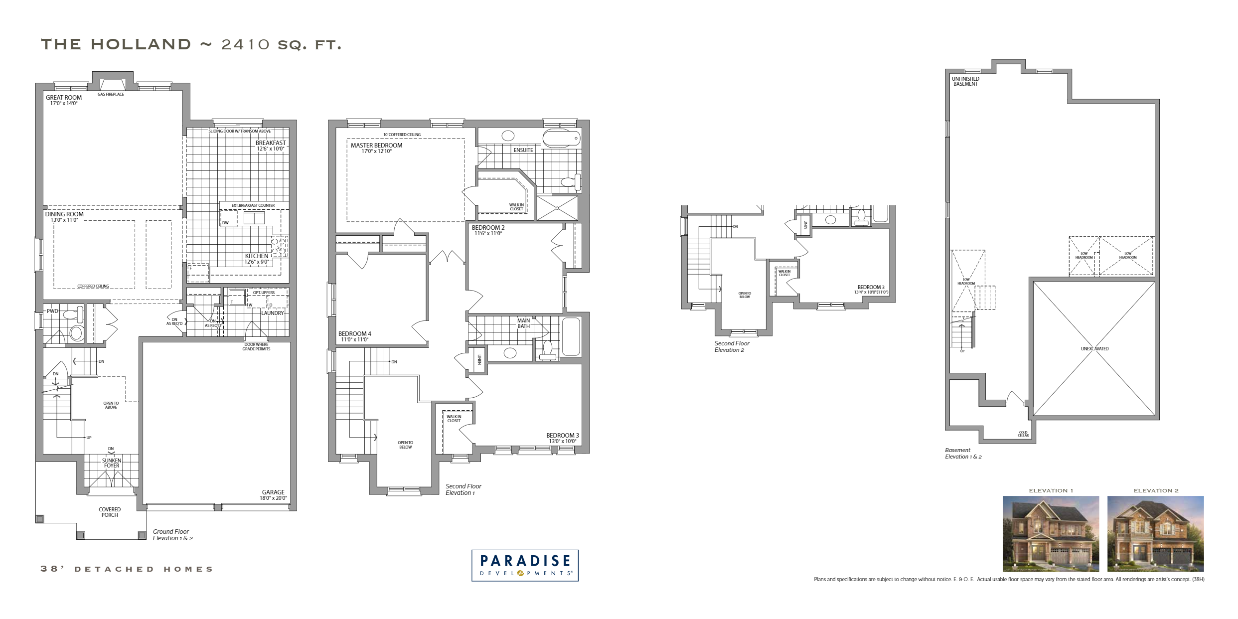 Impressions of Kleinburg The Holland Floor Plans and Pricing
