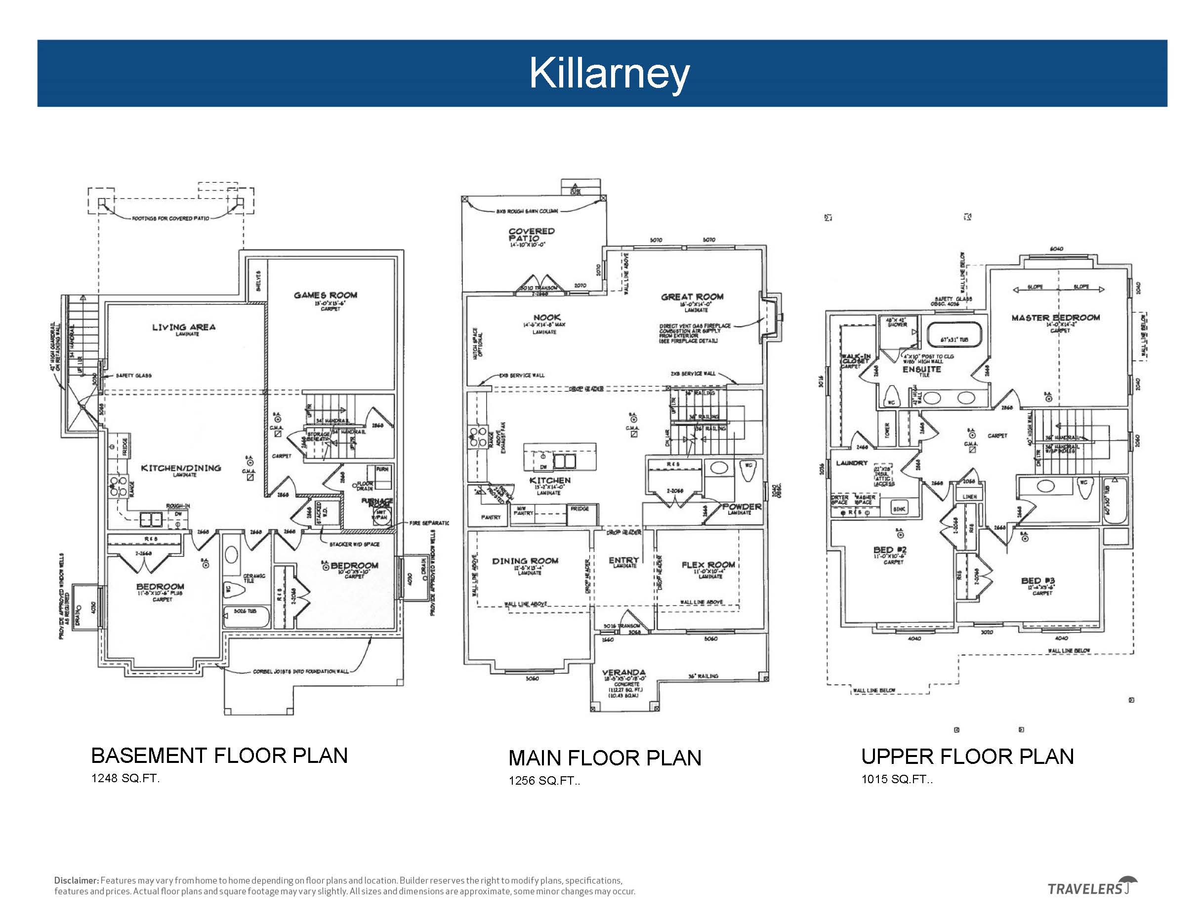 Plateau at Grandview Heights Killarney Lot 7 Floor Plan, Surrey BC