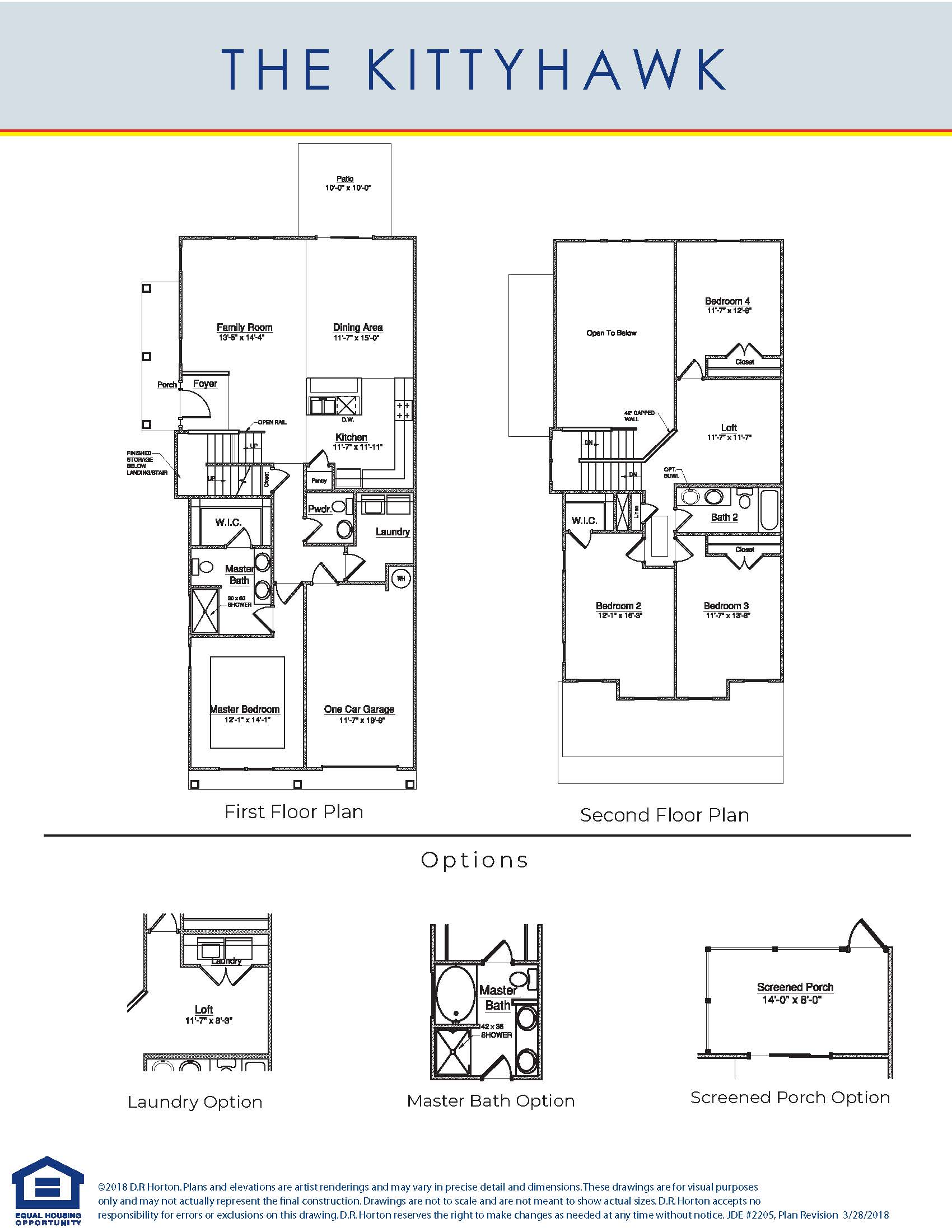 Blackwater Townhomes Kittyhawk Floor Plans and Pricing