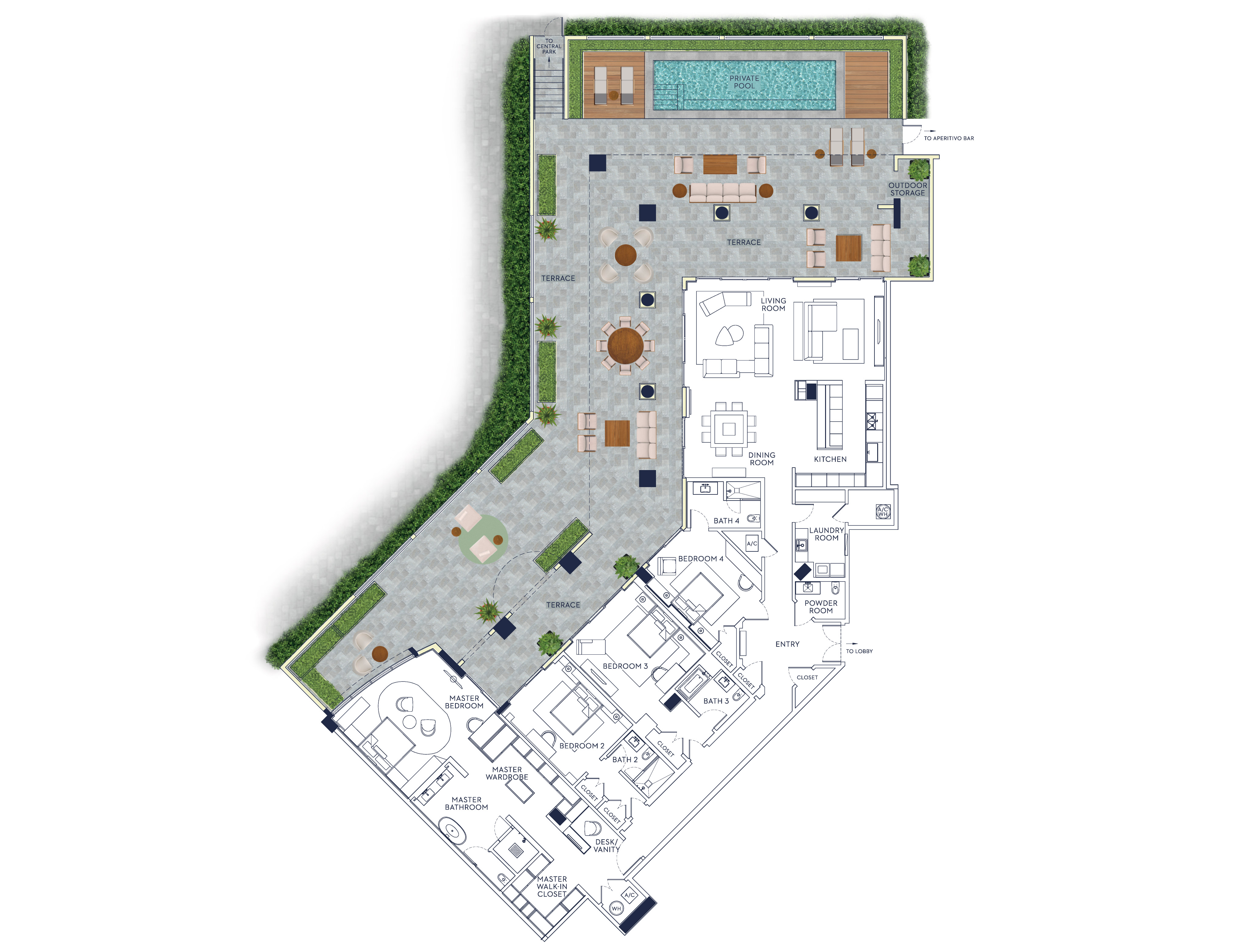 Palazzo Della Luna West Lanai Floor Plans and Pricing
