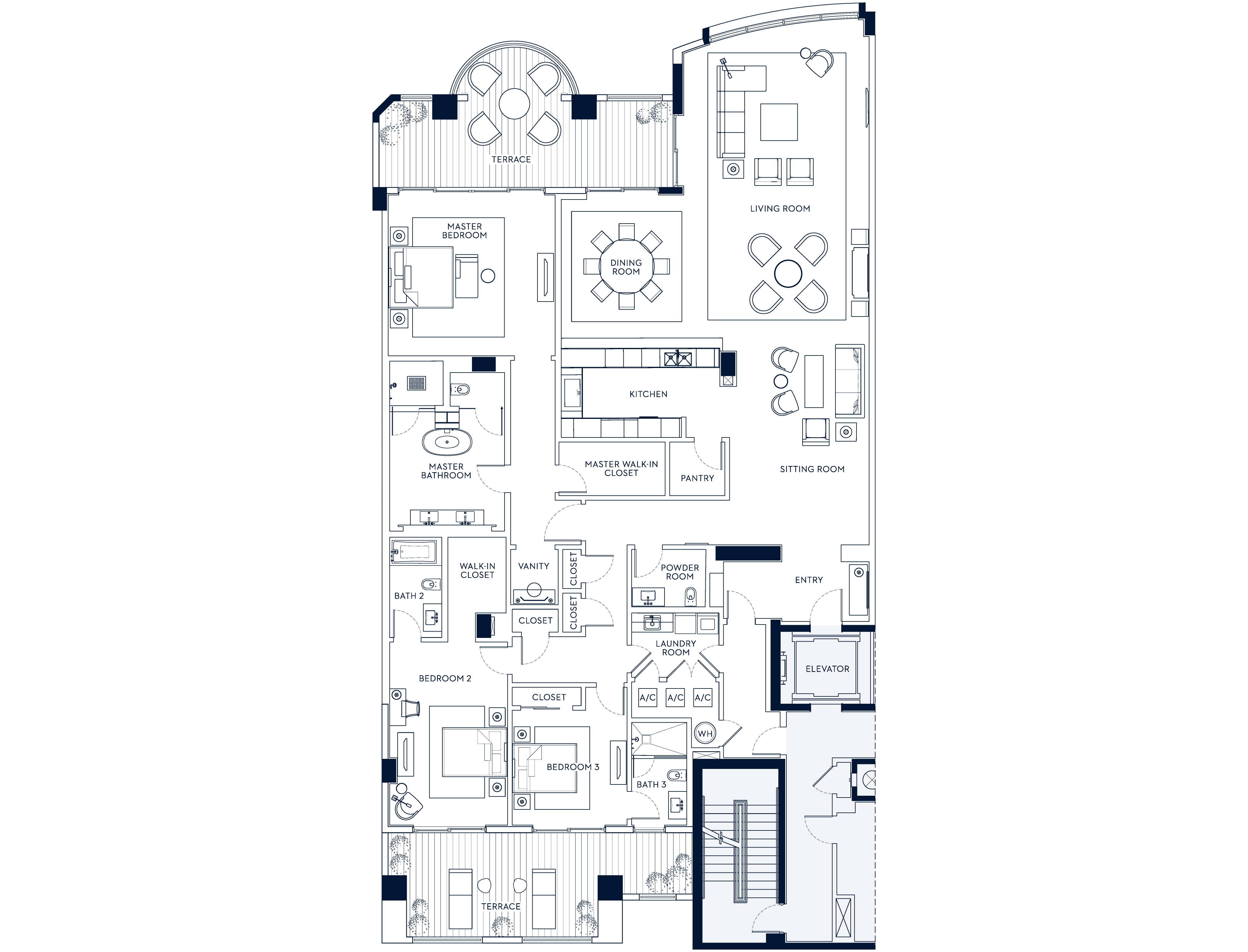 Palazzo Della Luna B East Floor Plans and Pricing