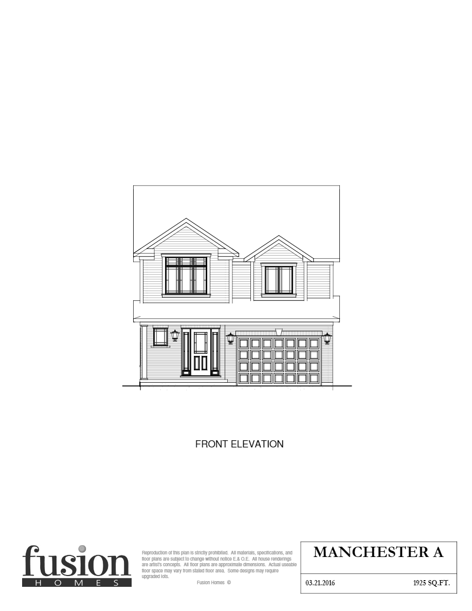 Vista Hills by Fusion Homes The Manchester A Floor Plan, Waterloo ON Livabl