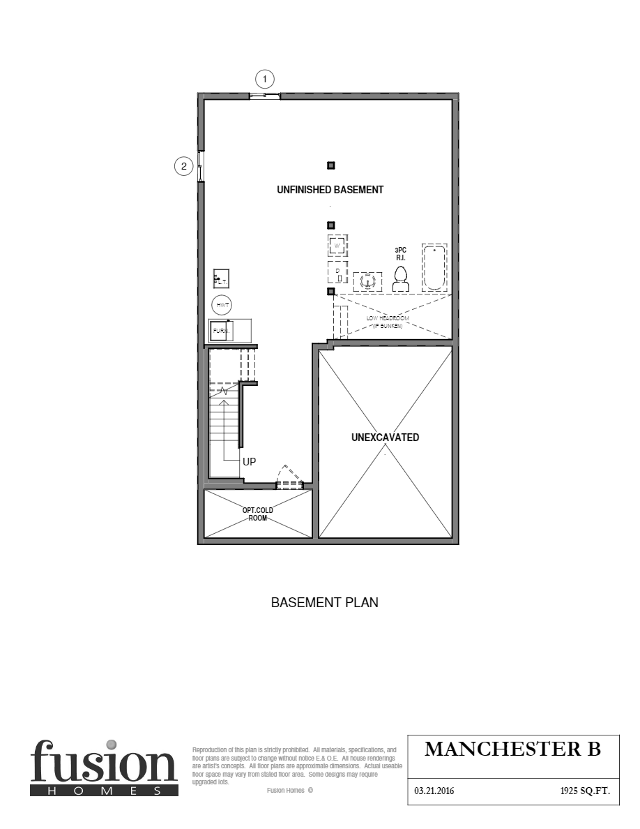 Vista Hills by Fusion Homes The Manchester B Floor Plans and Pricing