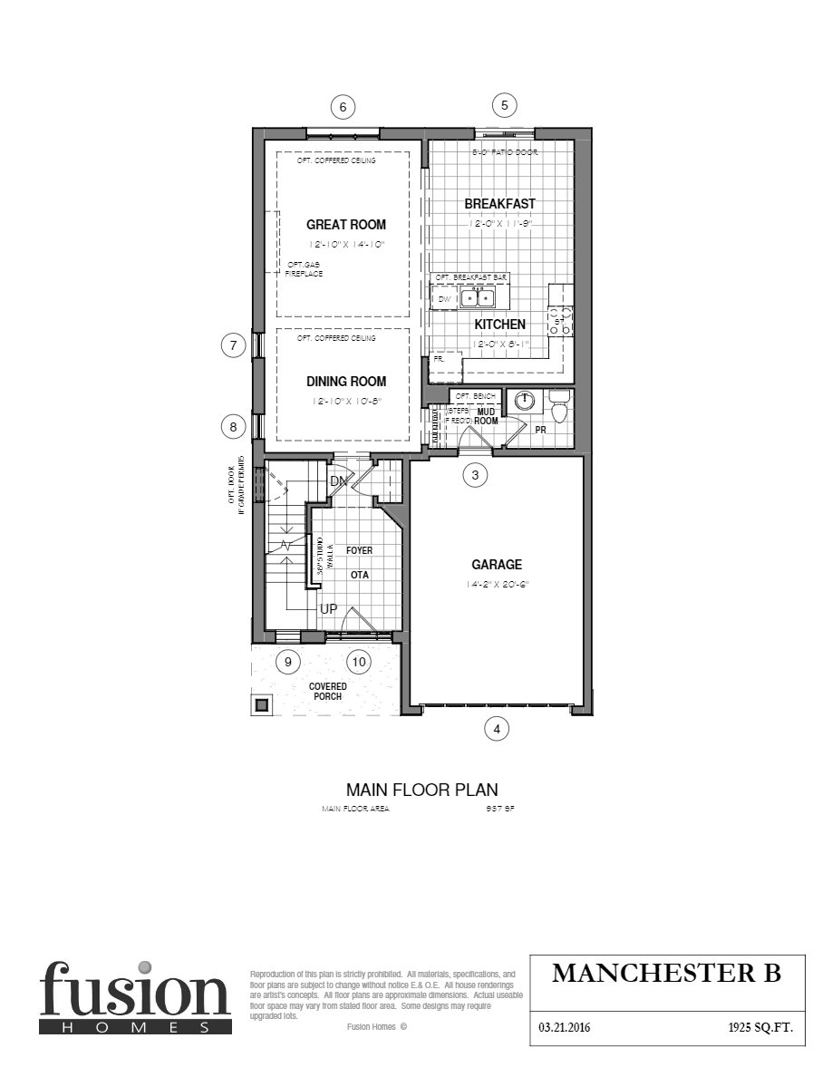 Vista Hills by Fusion Homes The Manchester B Floor Plans and Pricing
