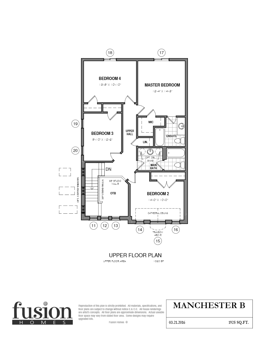 Vista Hills by Fusion Homes The Manchester B Floor Plans and Pricing