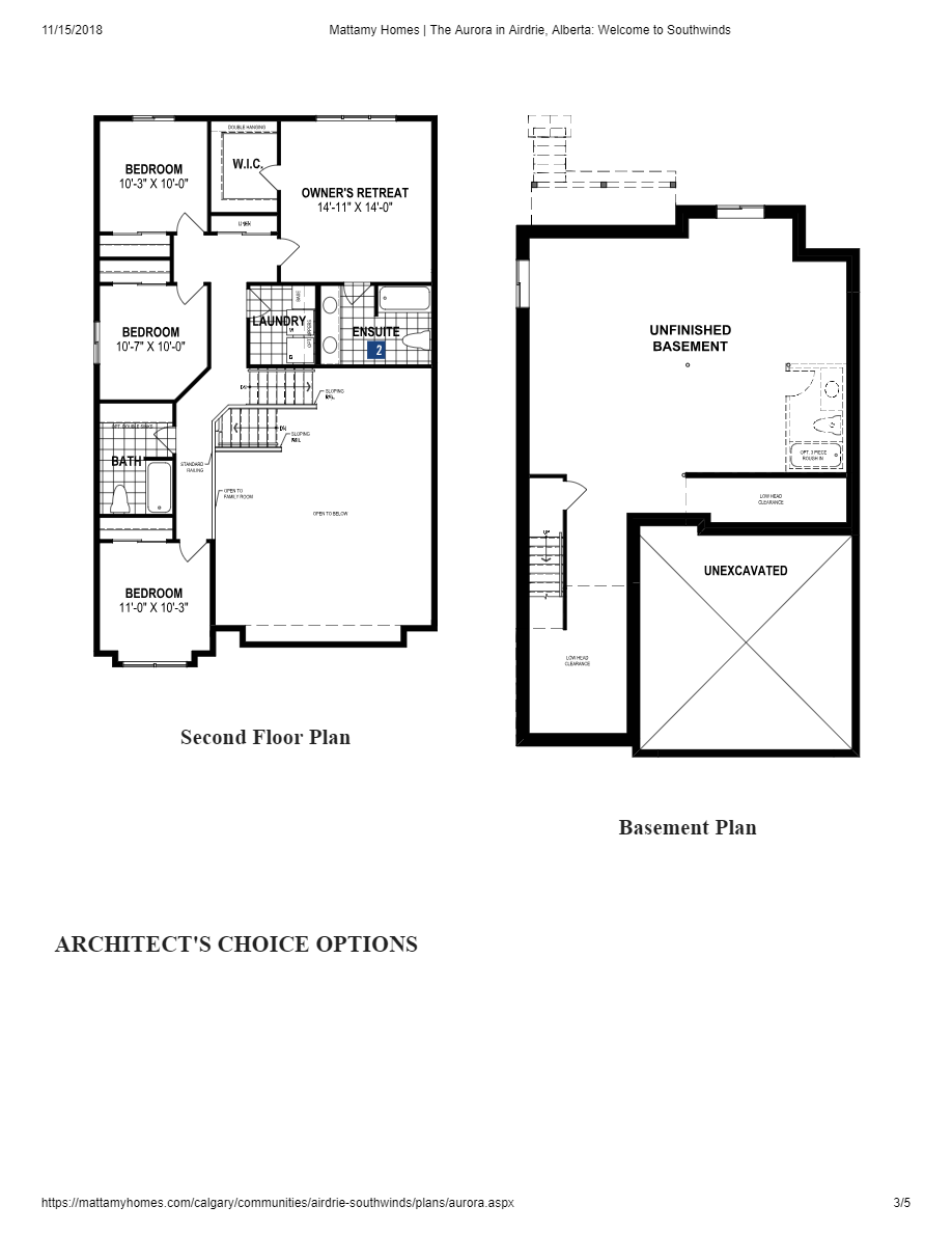 Yorkville by Mattamy Homes Aurora Floor Plan, Calgary AB Livabl